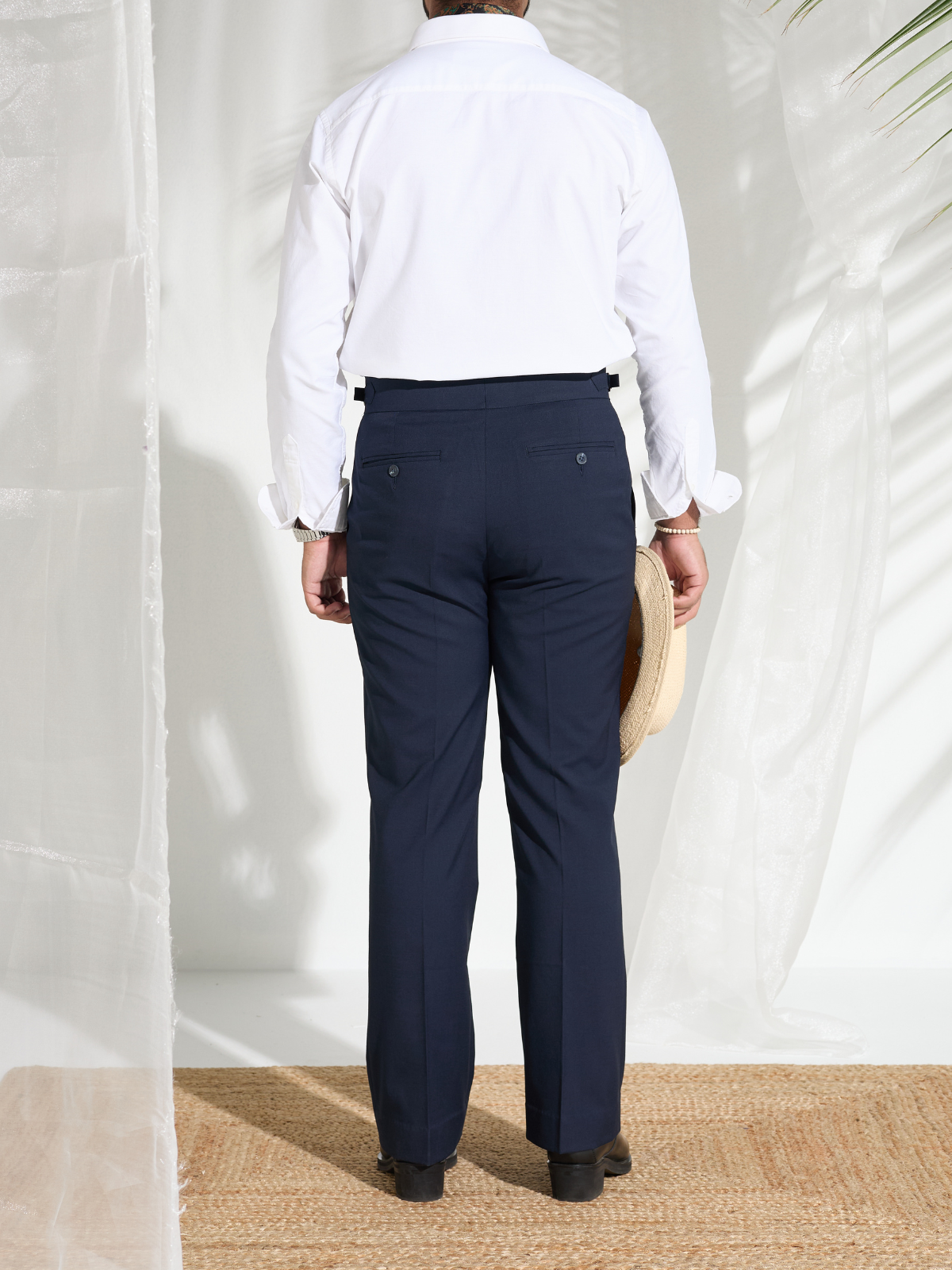 Navy Boot Cut Trouser