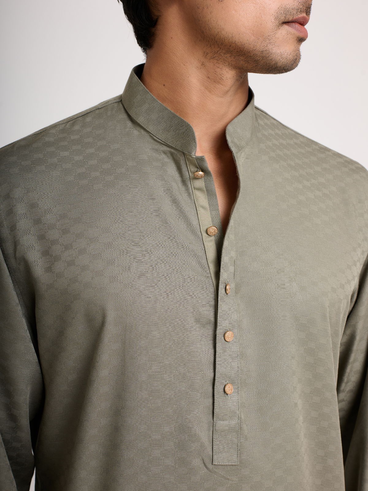 Fern Self Print Kurta