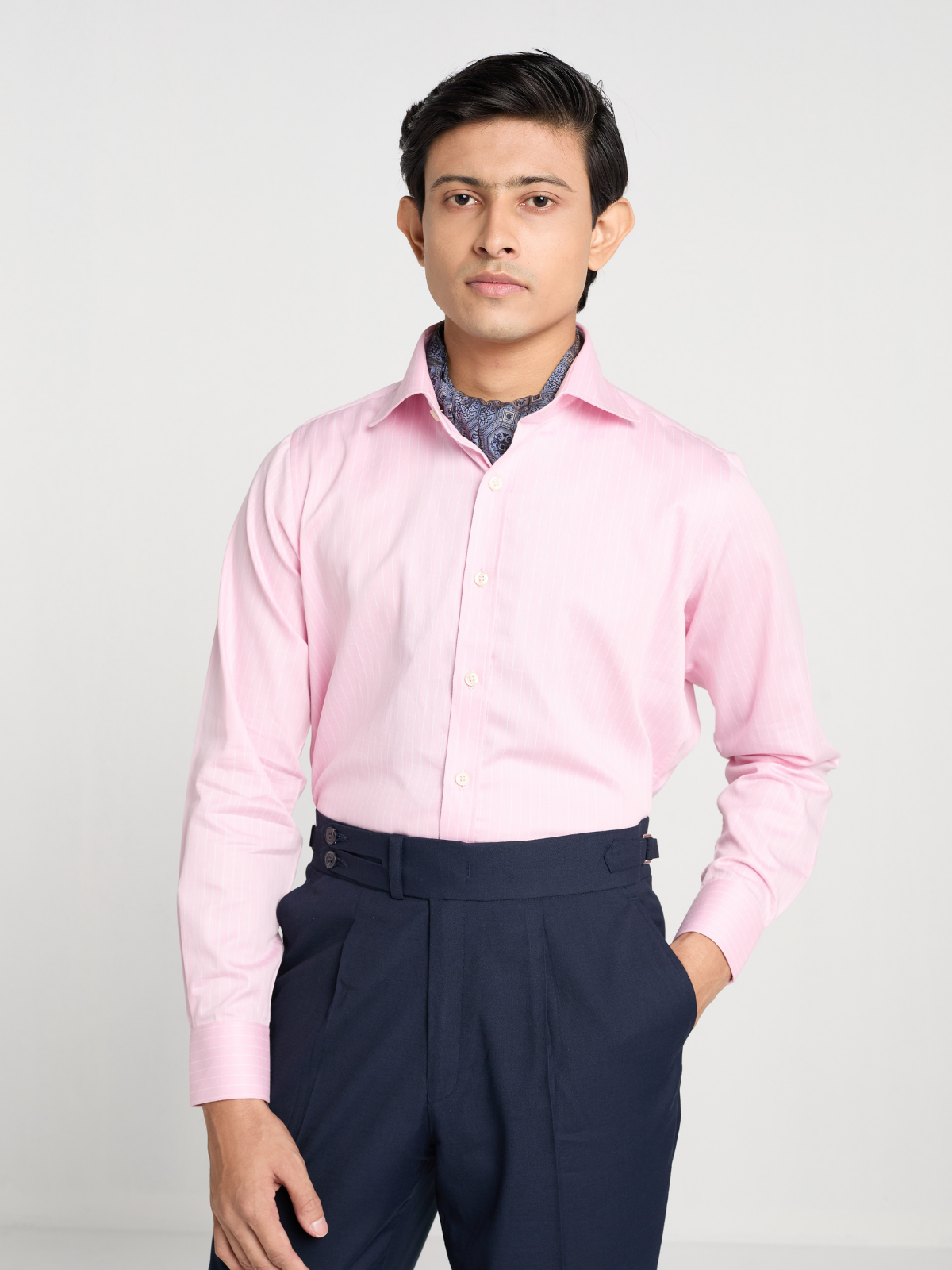 Pinstripe Pink Formal Shirt