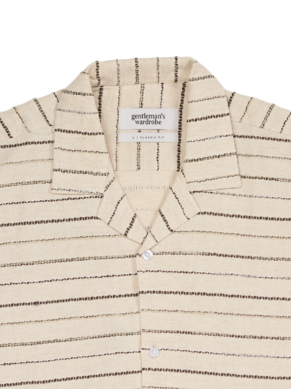 Off-White Stripe Cuban Shirt