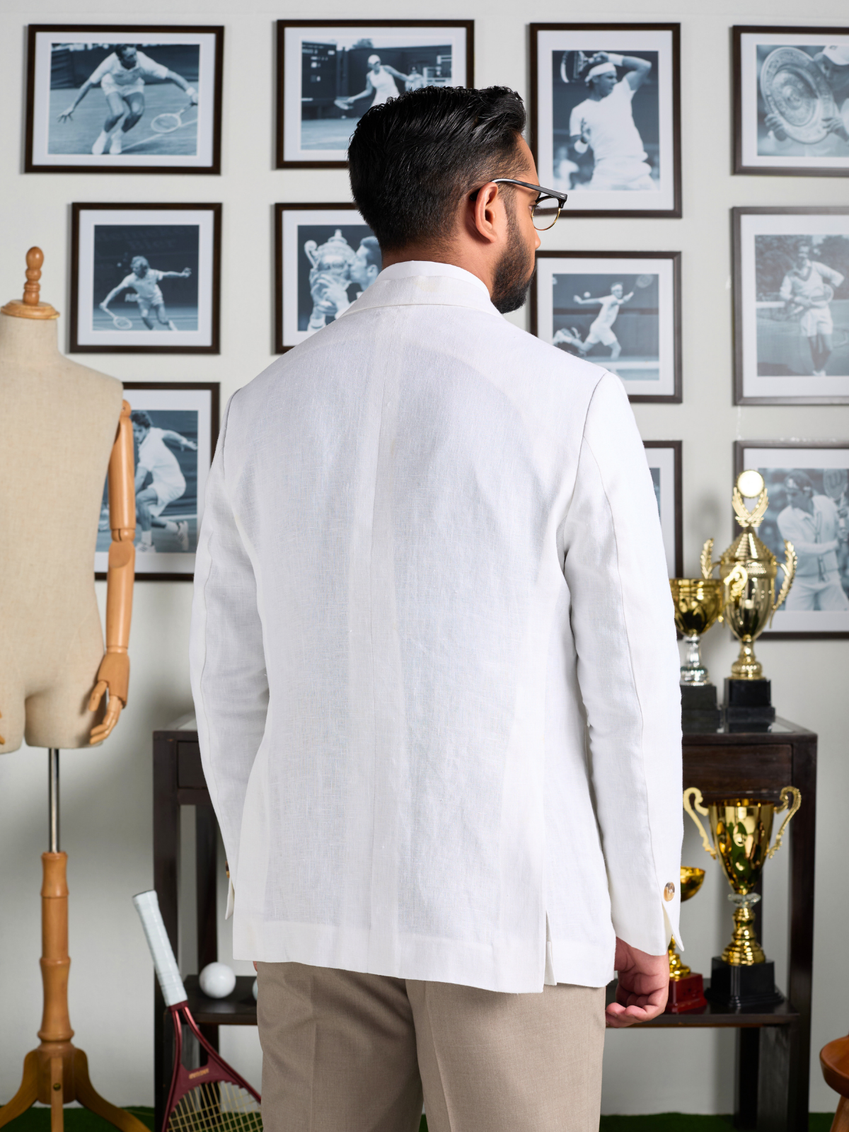 White Cotton Blazer