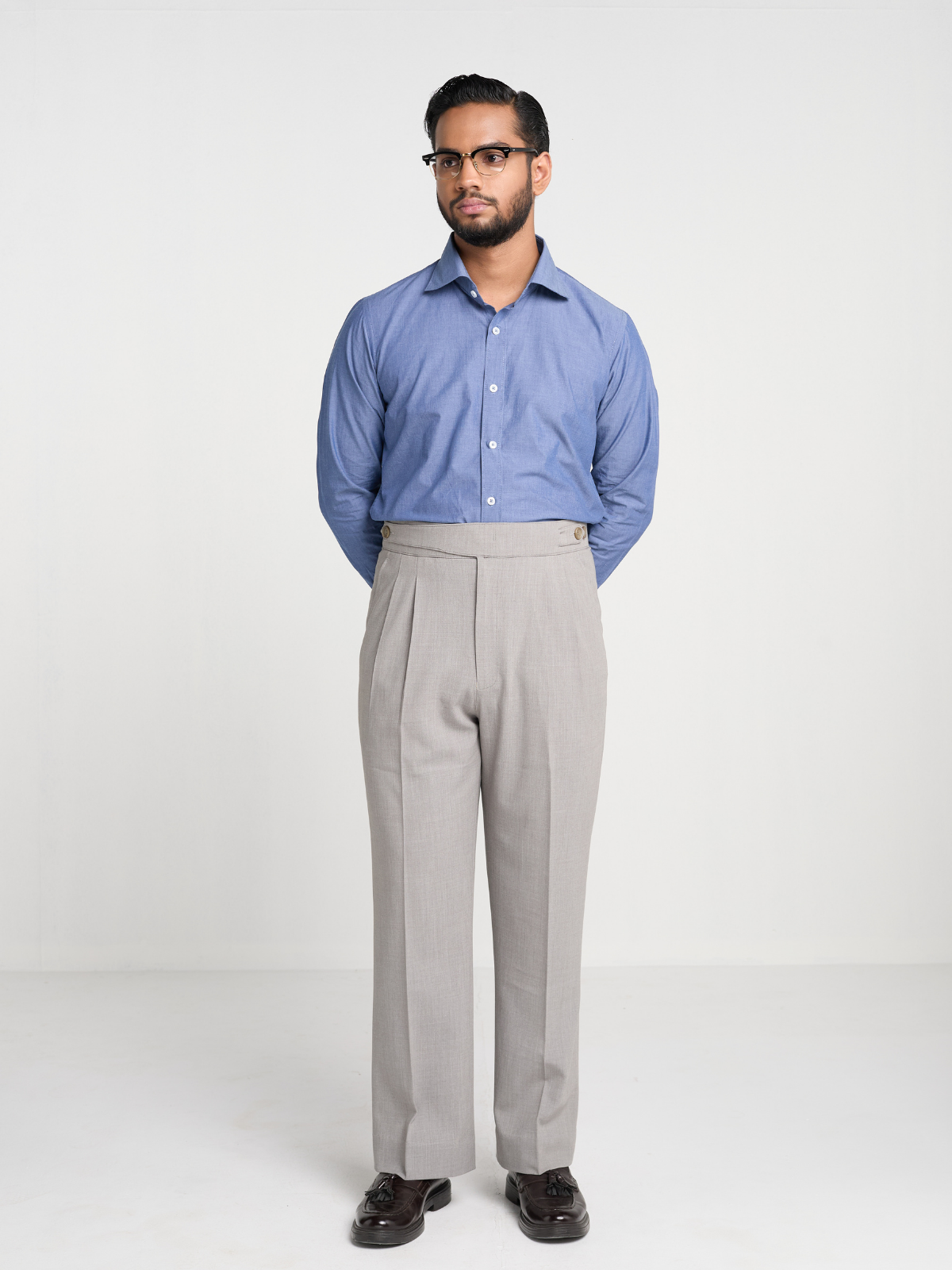 Sand Grey Formal Trouser