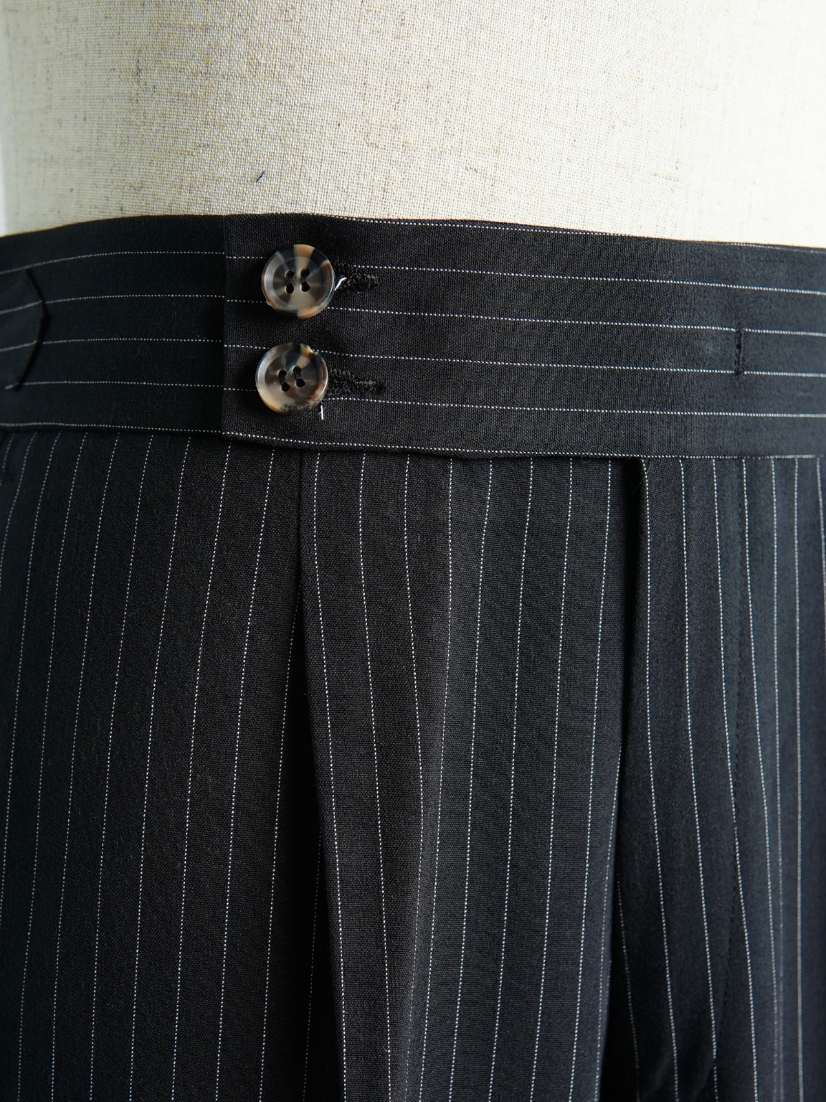 Black Striped Formal Trouser