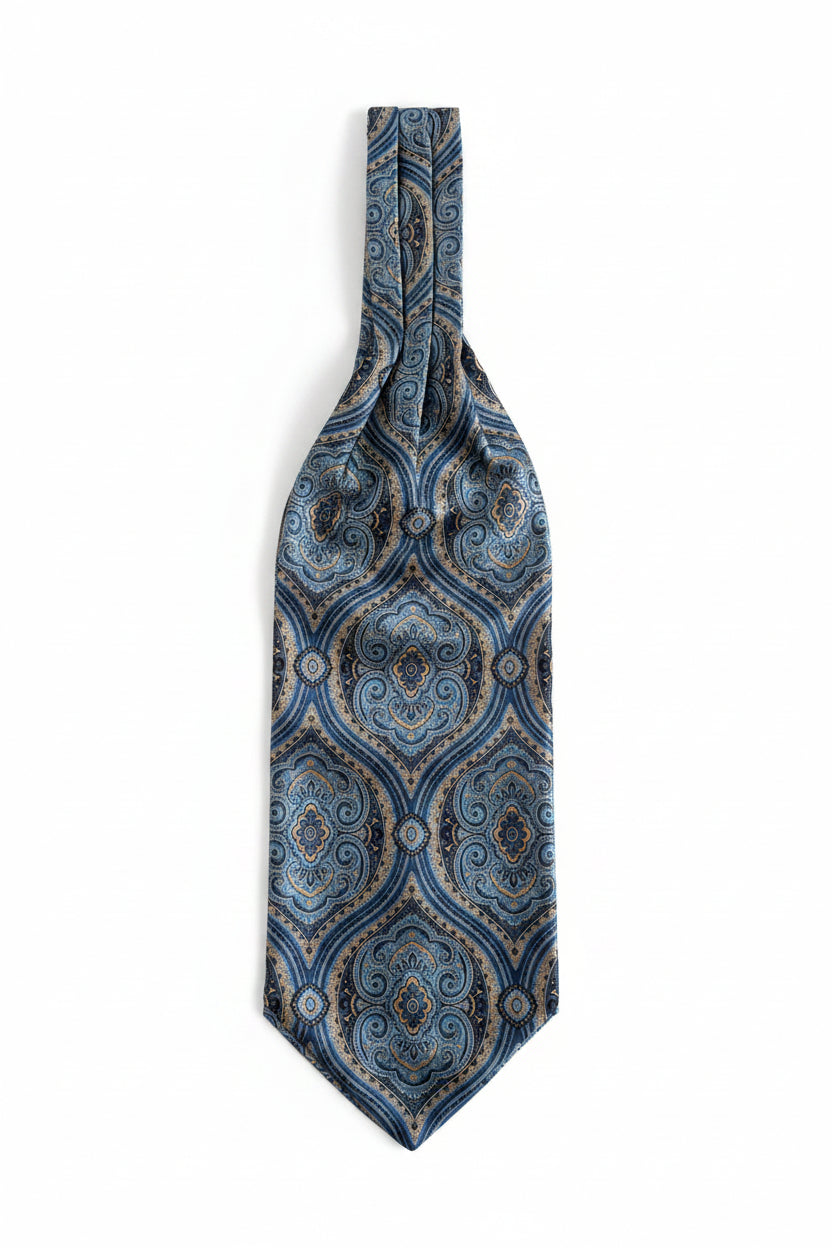 Blue Paisley Ascot