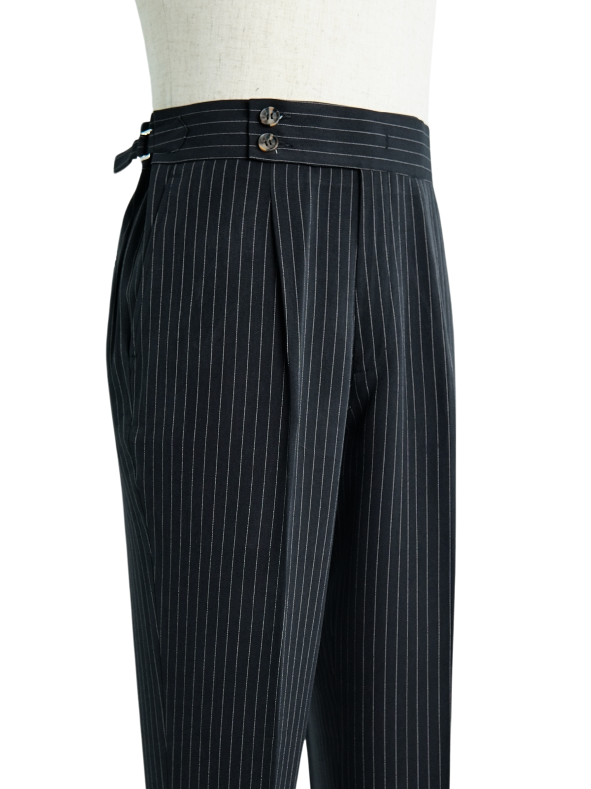 Black Striped Formal Trouser