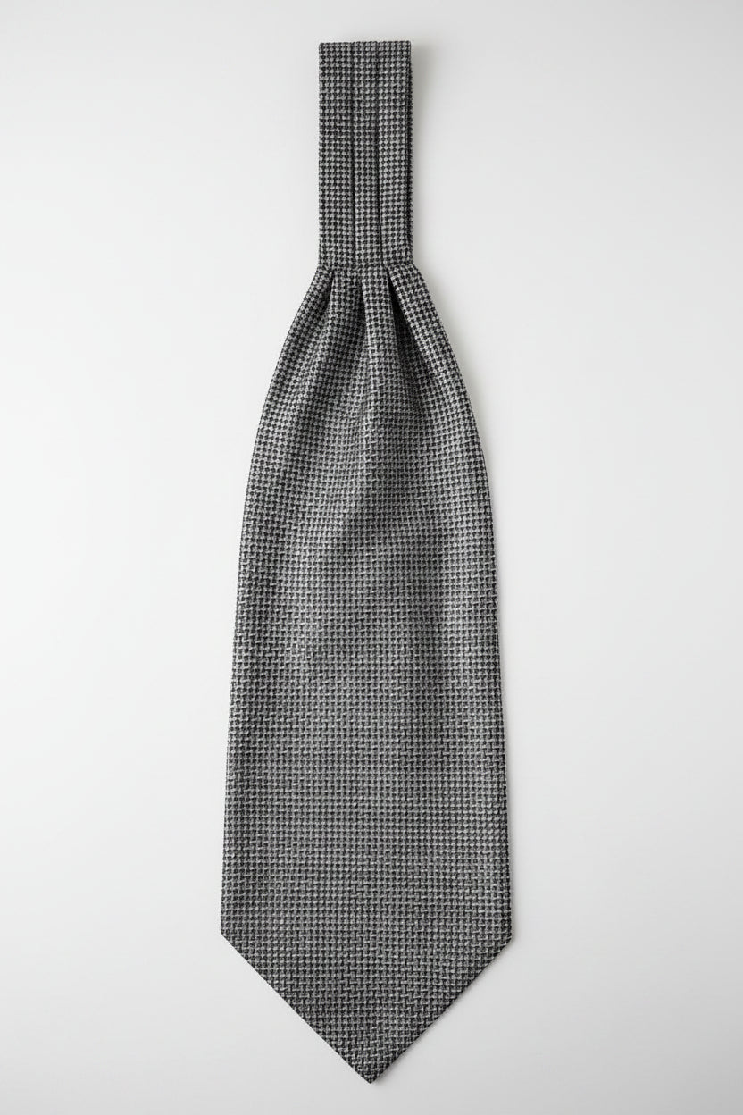 Grey Micro Weave Ascot