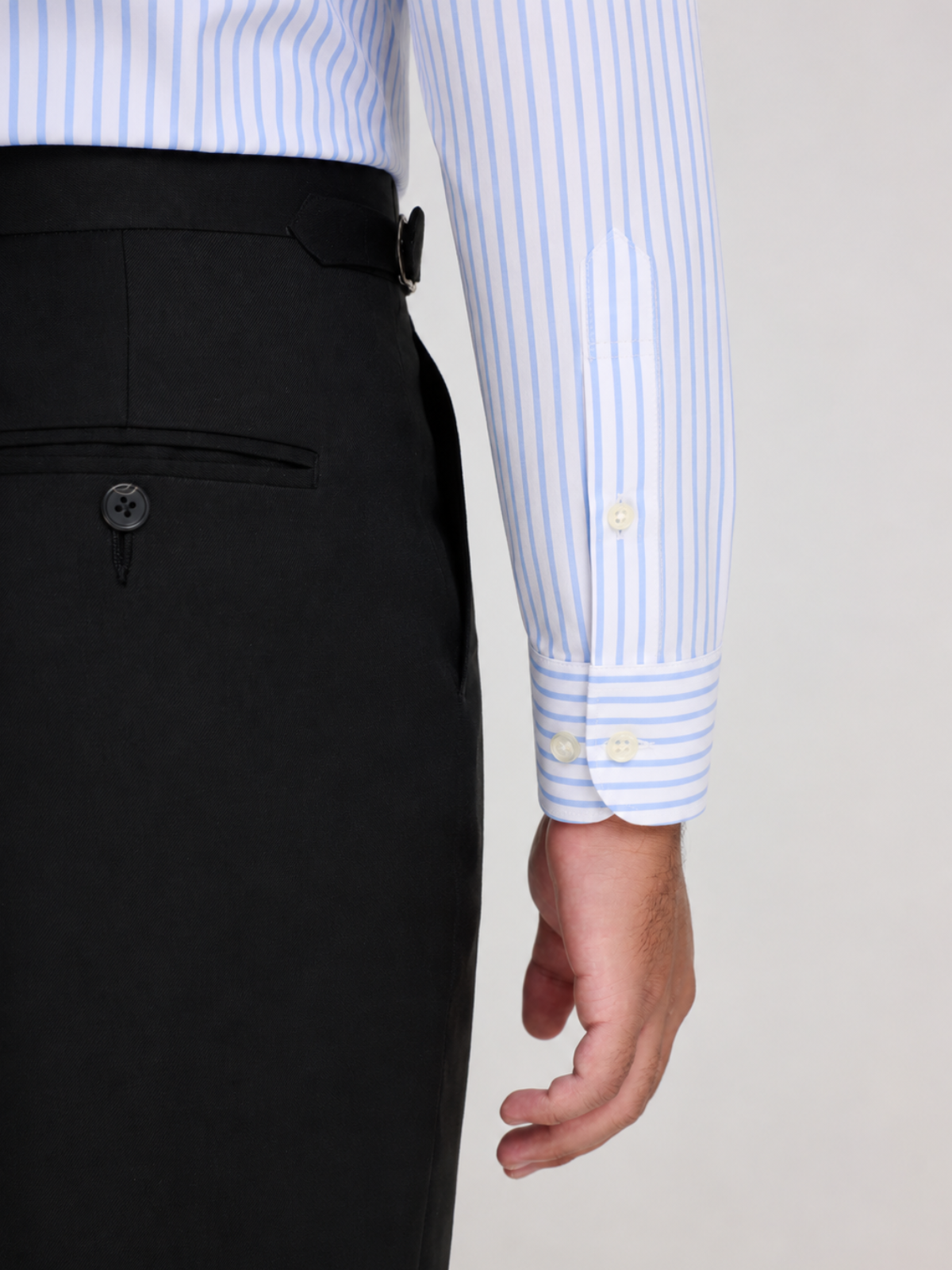 Light Blue Bengal Stripe Cutaway Shirt