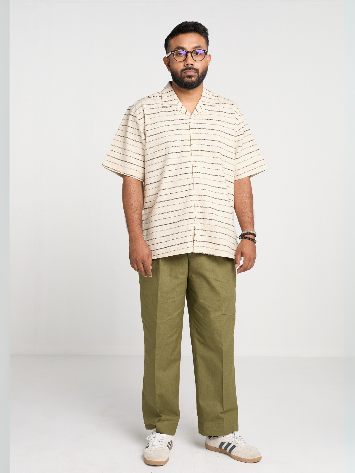 Off-White Stripe Cuban Shirt