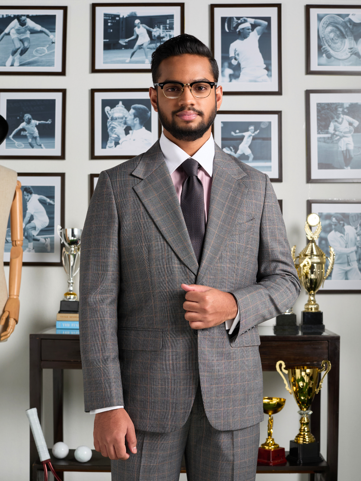 Grey Glen Check Blazer