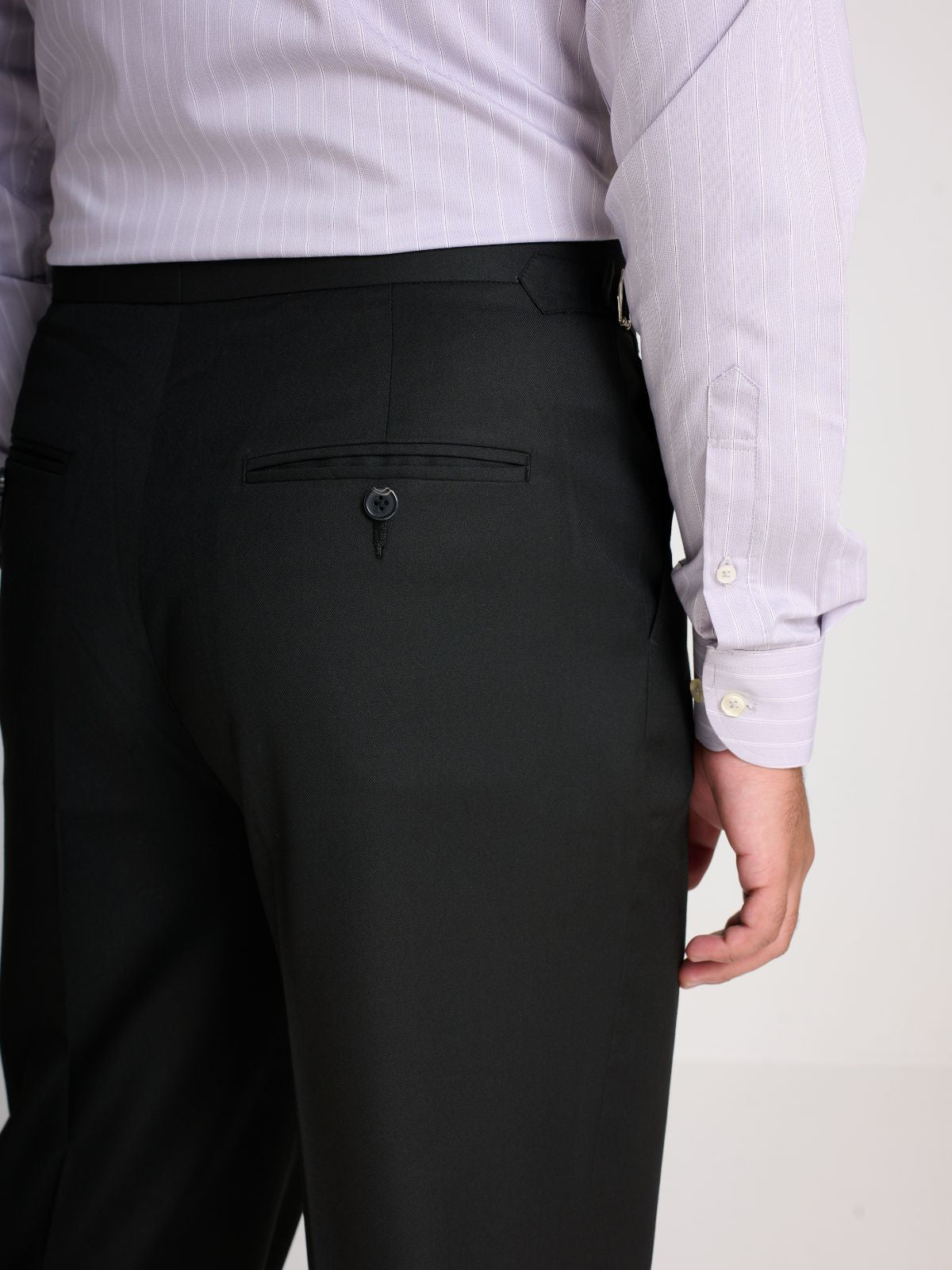 Black Formal Side-Adjuster Trouser