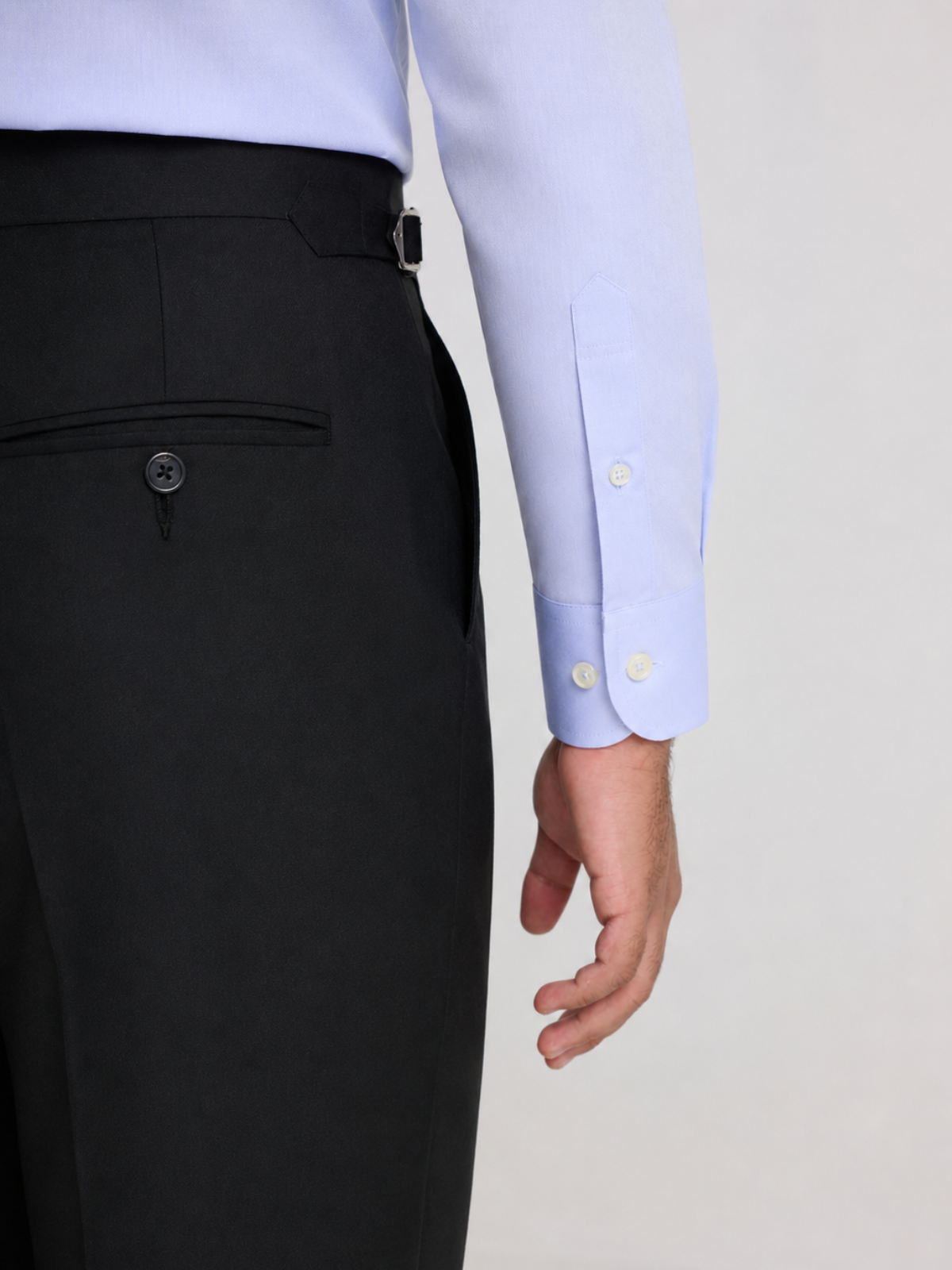 Light Blue Textured Cutaway Shirt