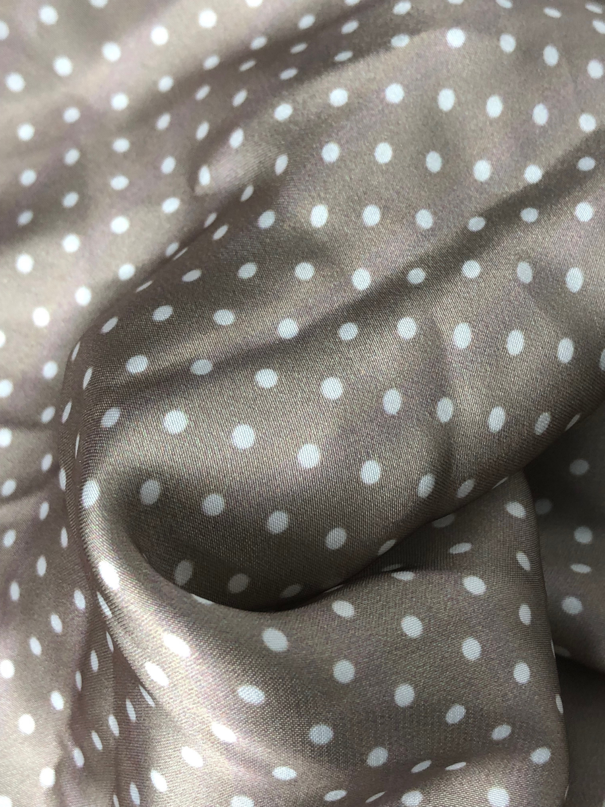 Silver Polka Silk Pocket Square