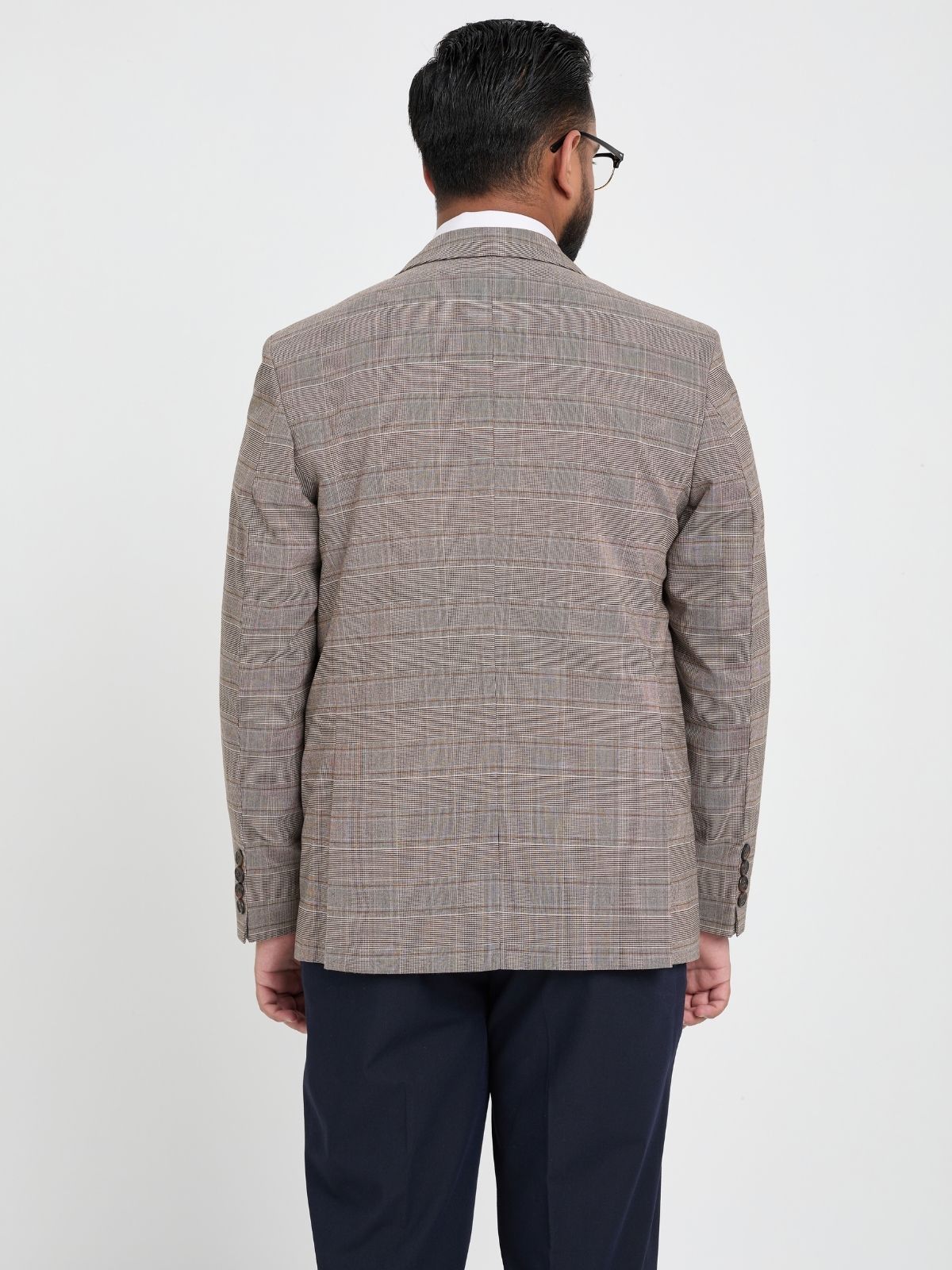 Tobacco Glen Check Blazer