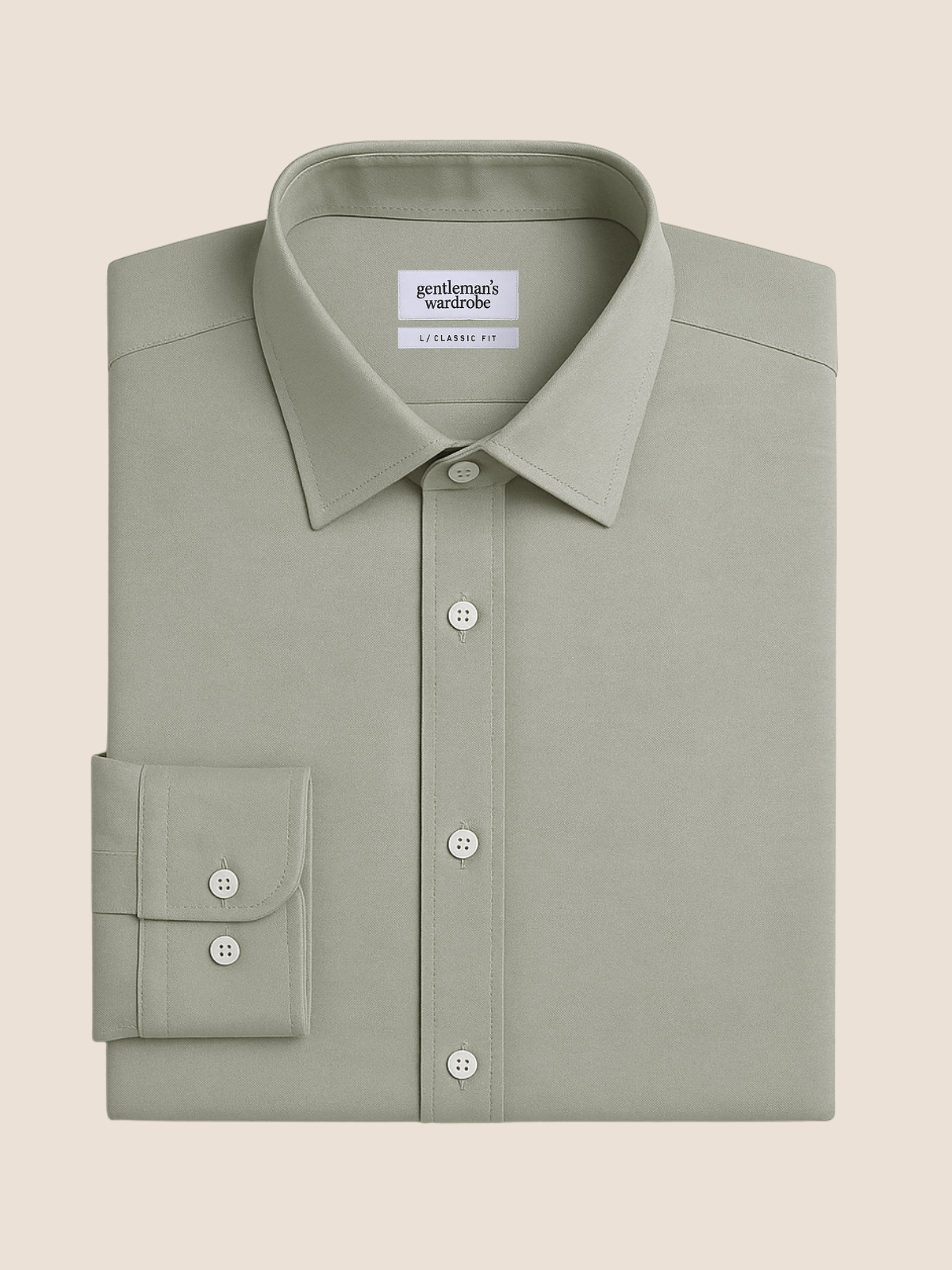 Light Olive Formal Shirt