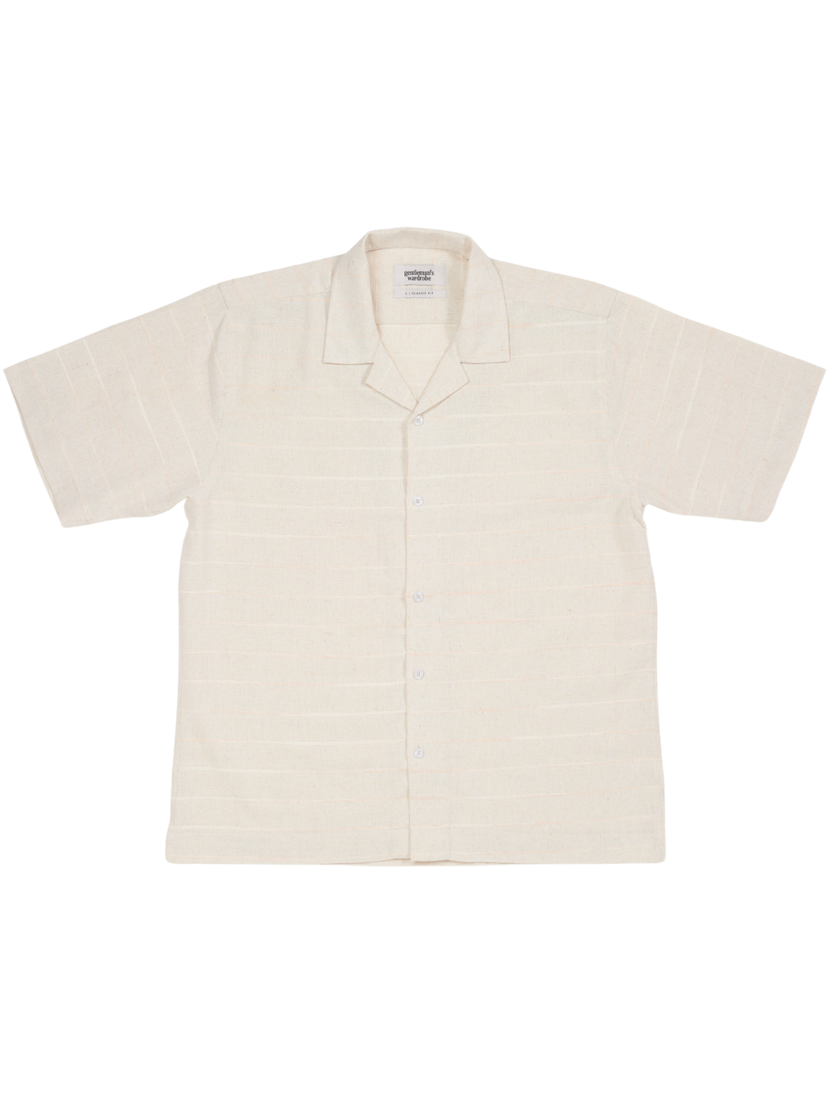 Off-White Subtle Stripe Cuban Shirt