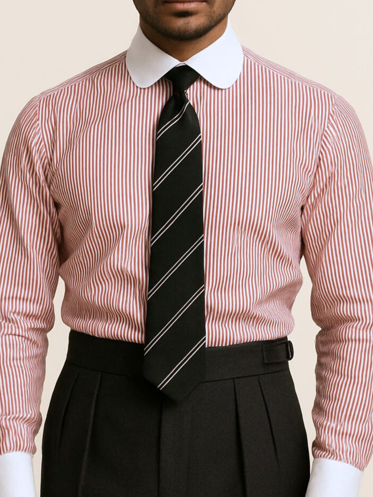 Winchester Maroon Stripe Formal Shirt