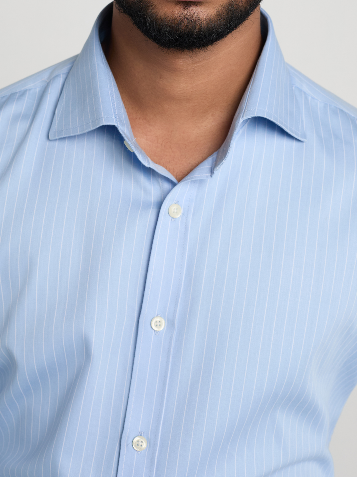 Pinstripe Sky Formal Shirt