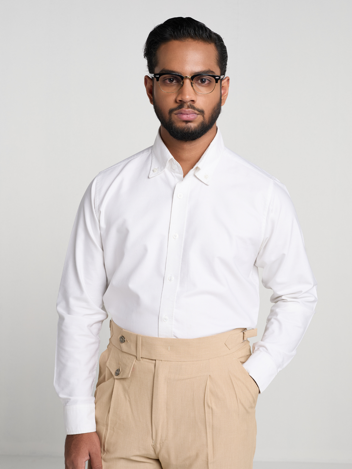 White Button Down Formal Shirt