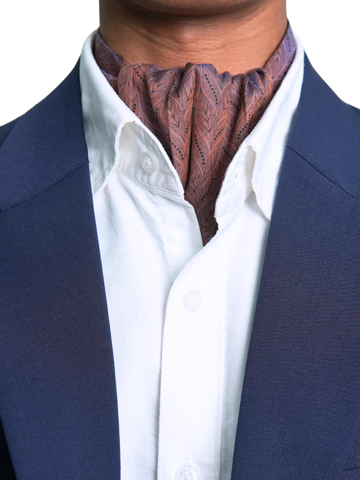 Pink Patterned Ascot