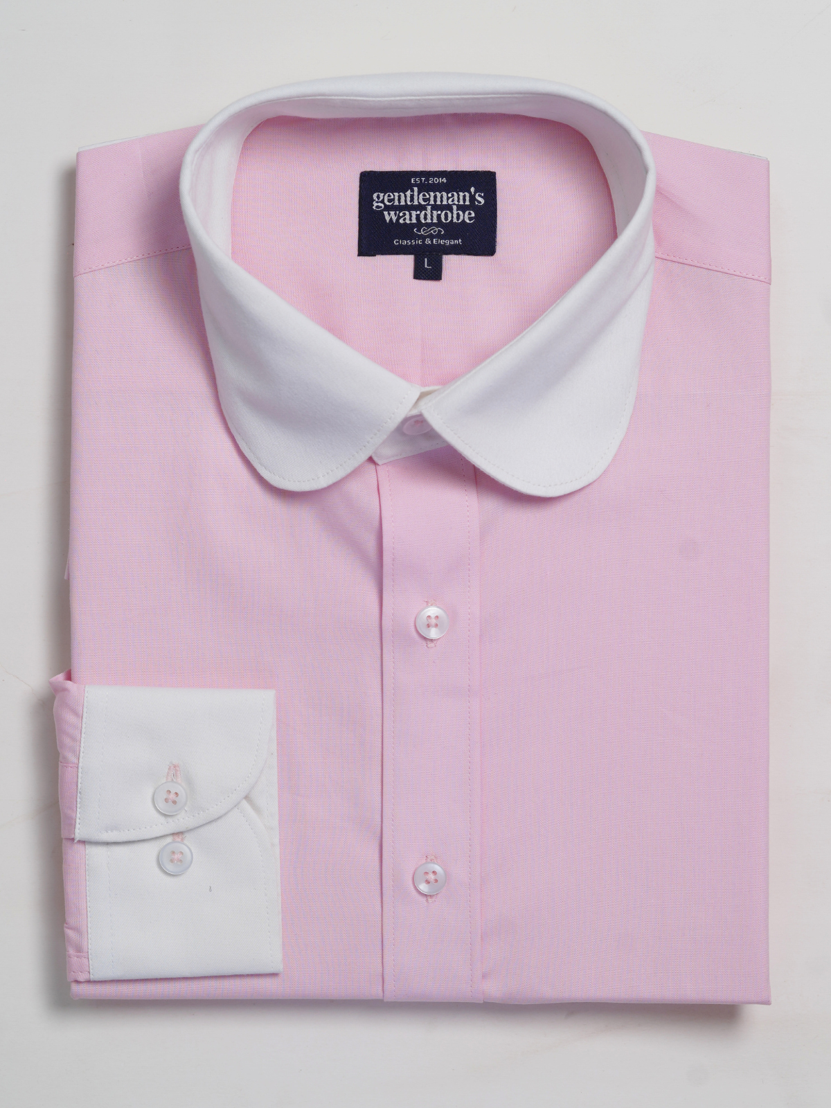 baby pink formal shirt