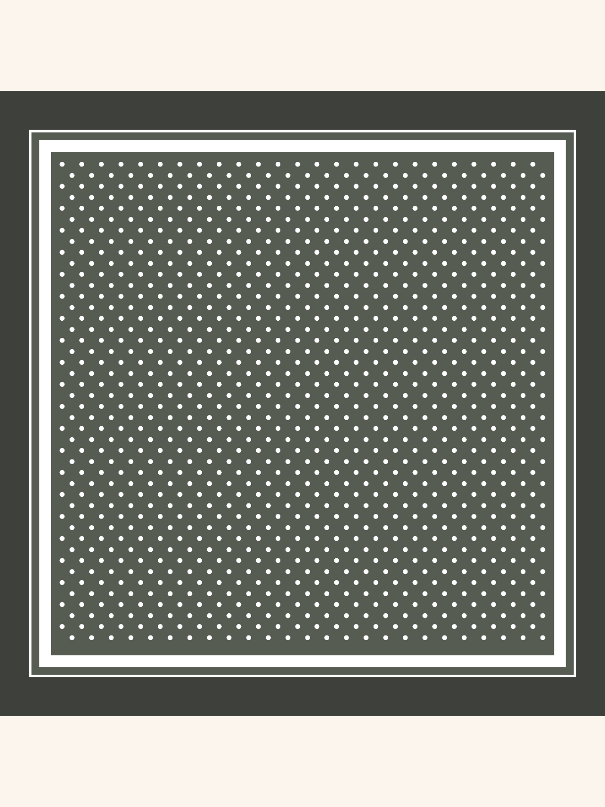 Olive Polka Silk Pocket Square