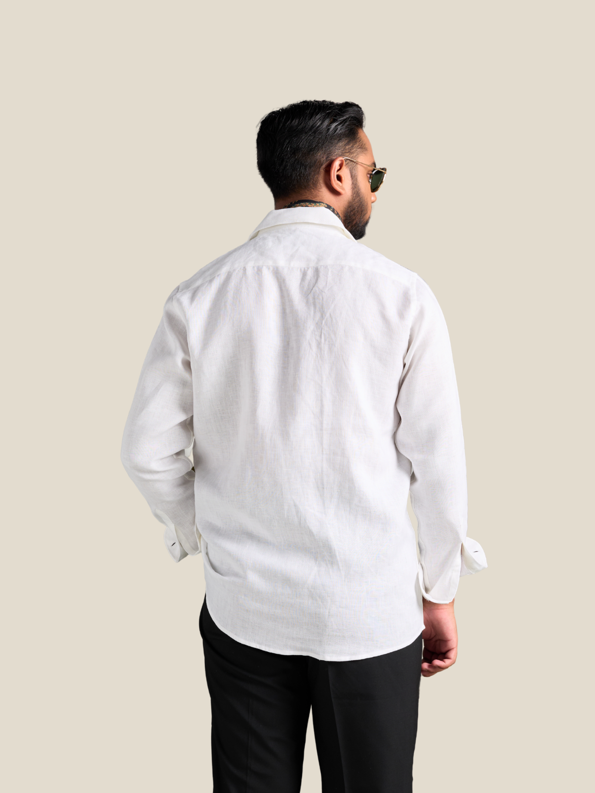 White full sleeve cuban