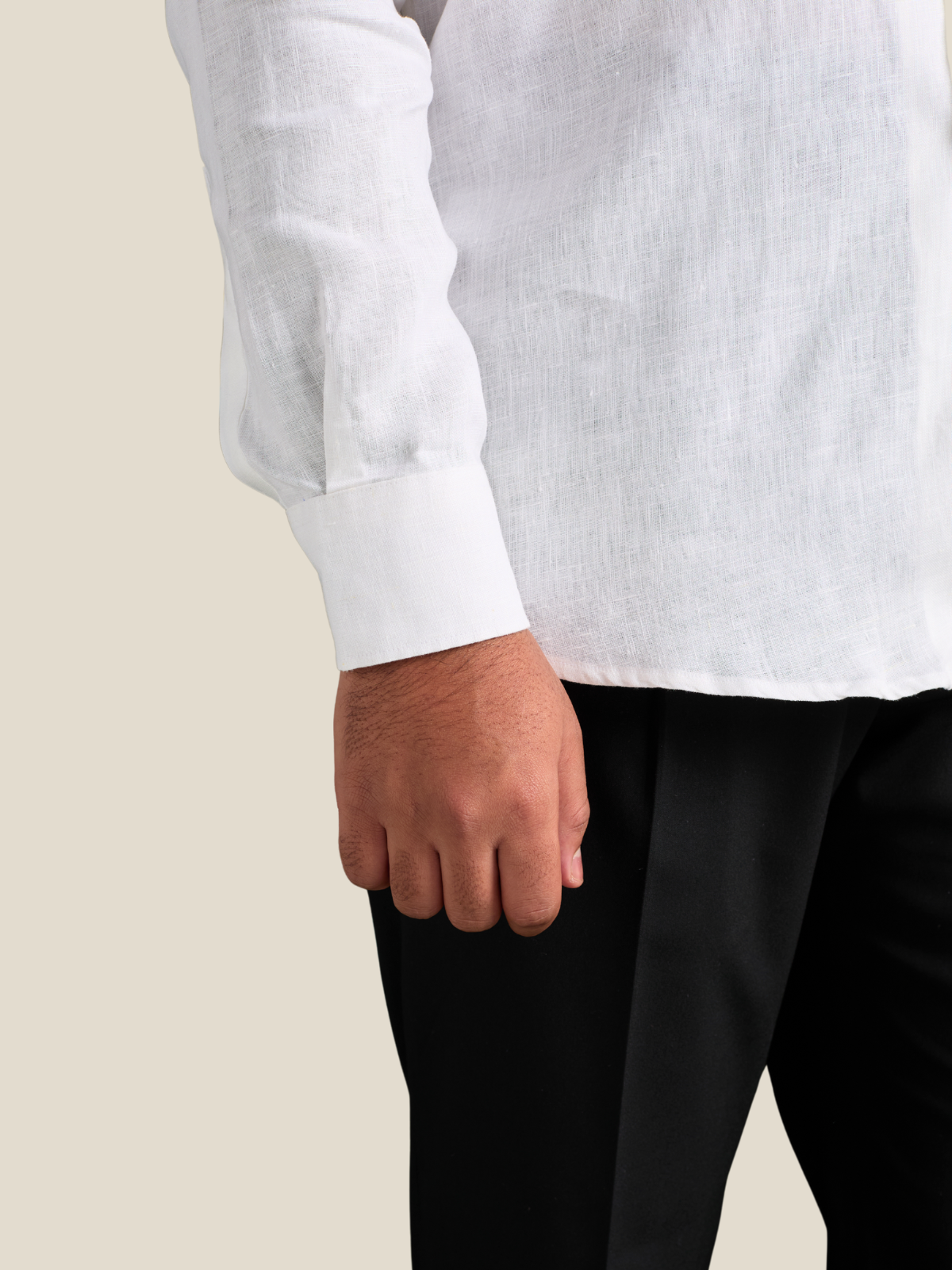 White full sleeve cuban