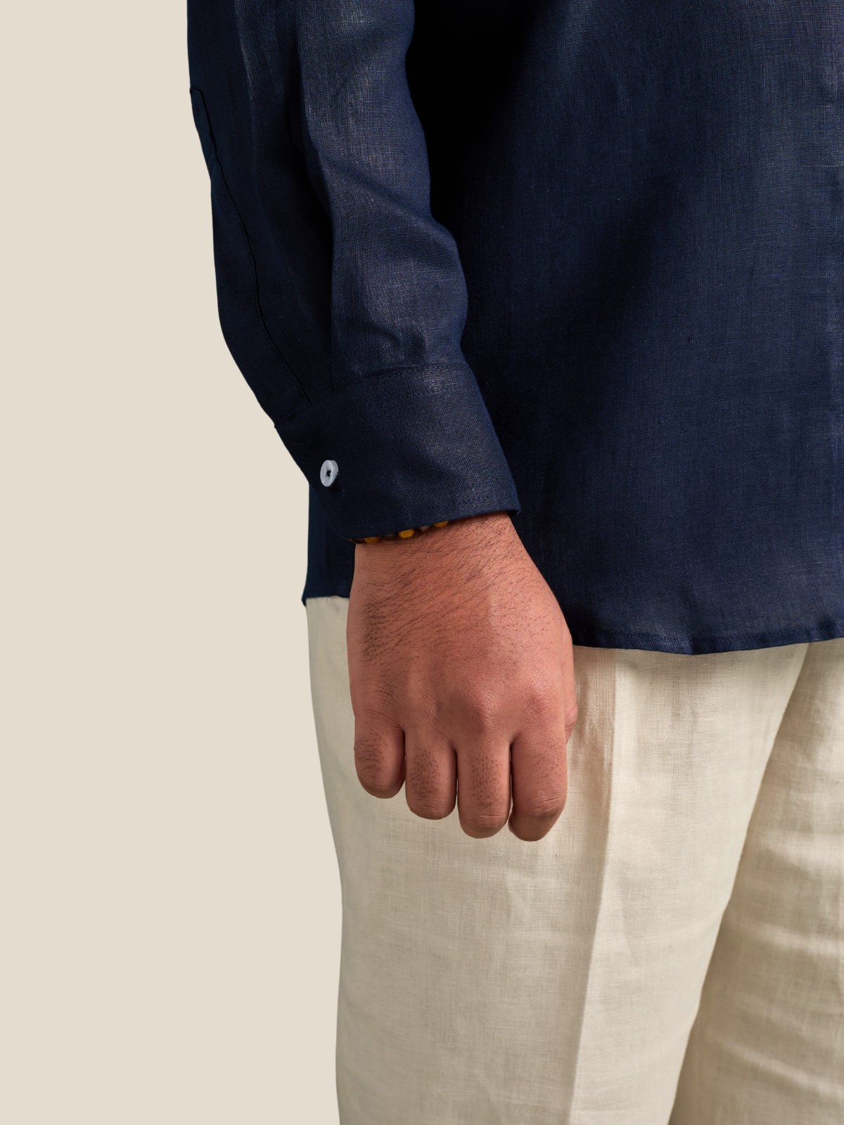 Navy full sleeve cuban