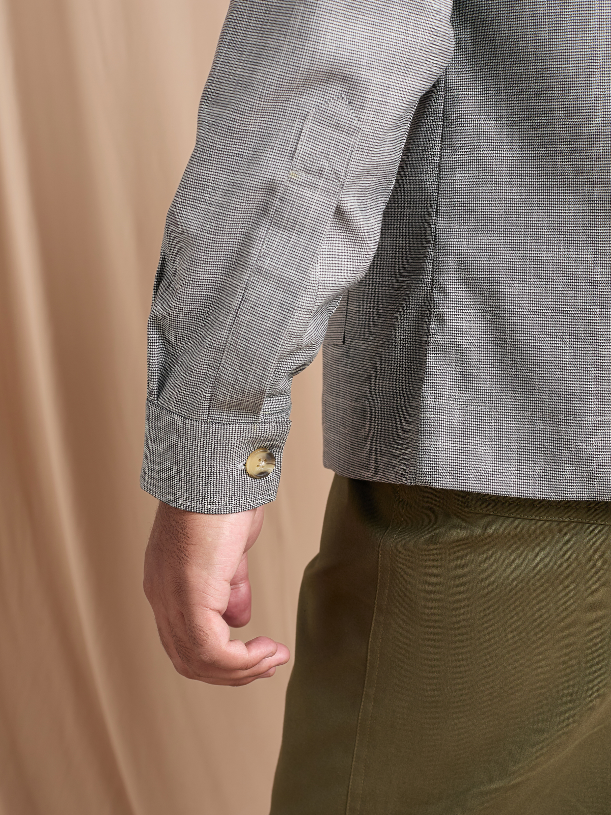 Grey Check Shacket