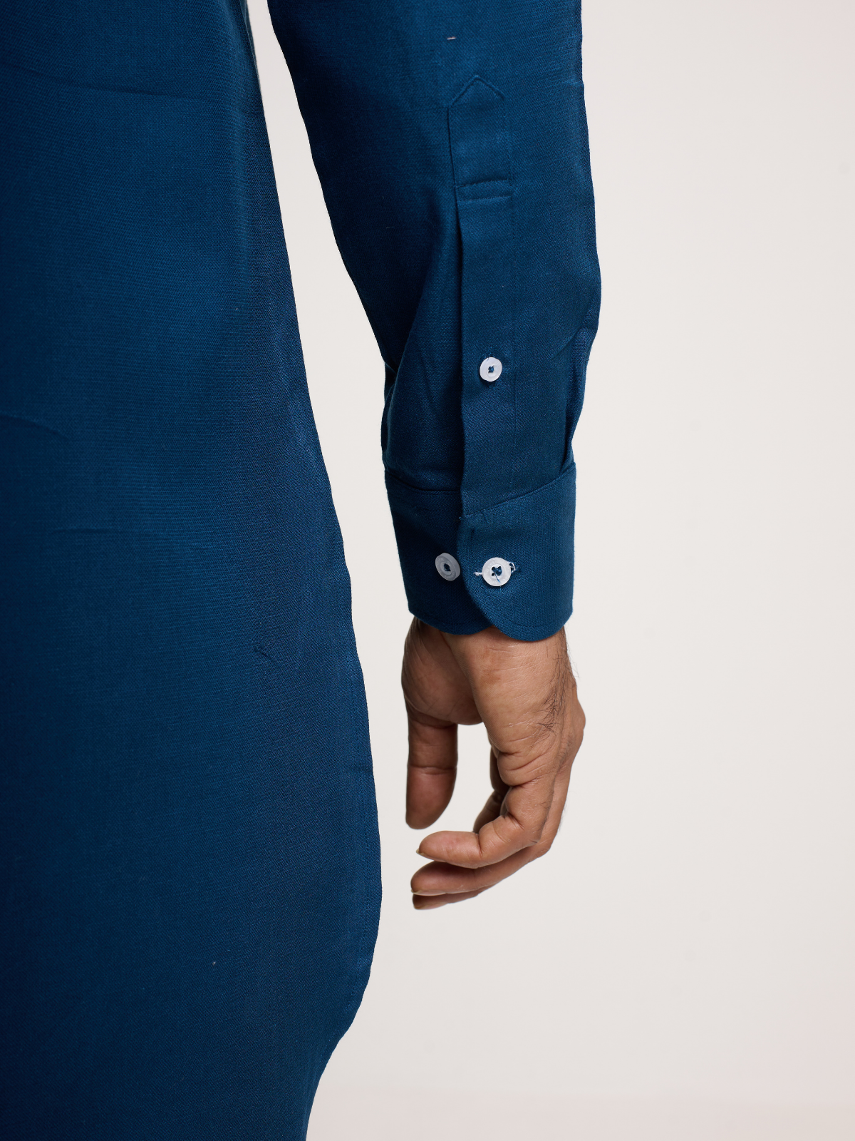 Teal Button Down Kurta
