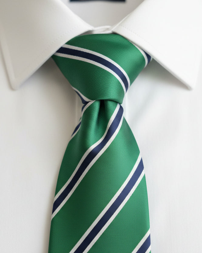 Emerald Regimental Stripe Tie