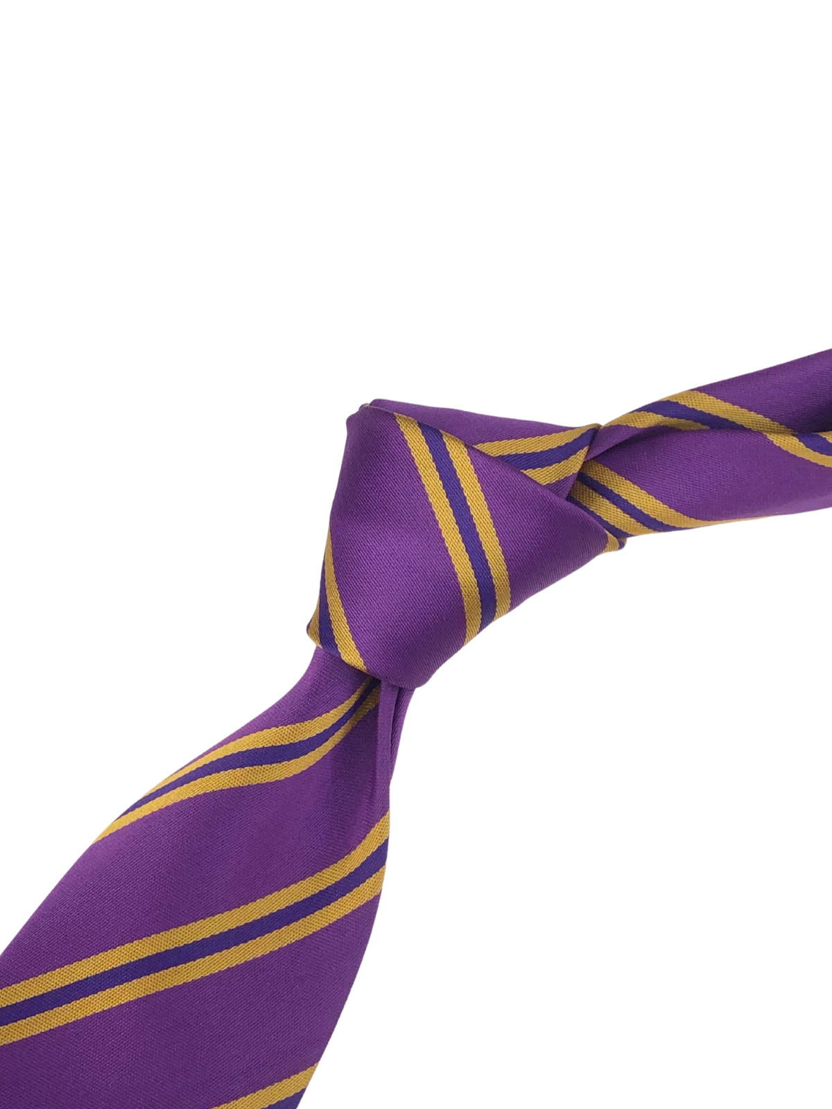 Purple & Yellow Repp Tie