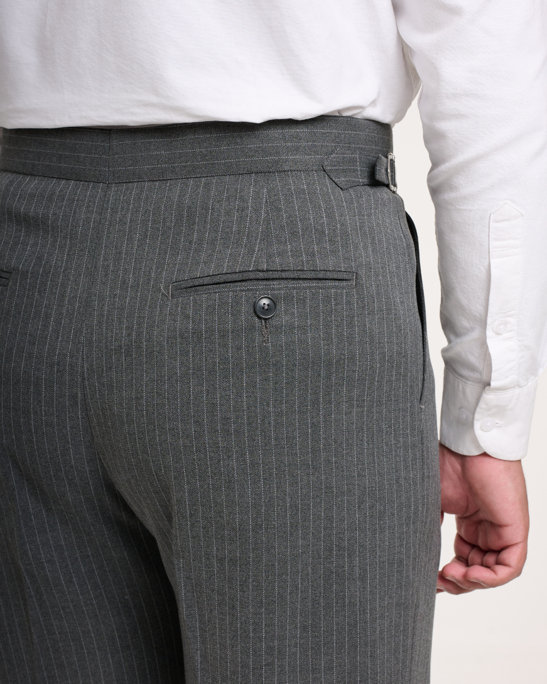 Grey Stripe Formal Trouser