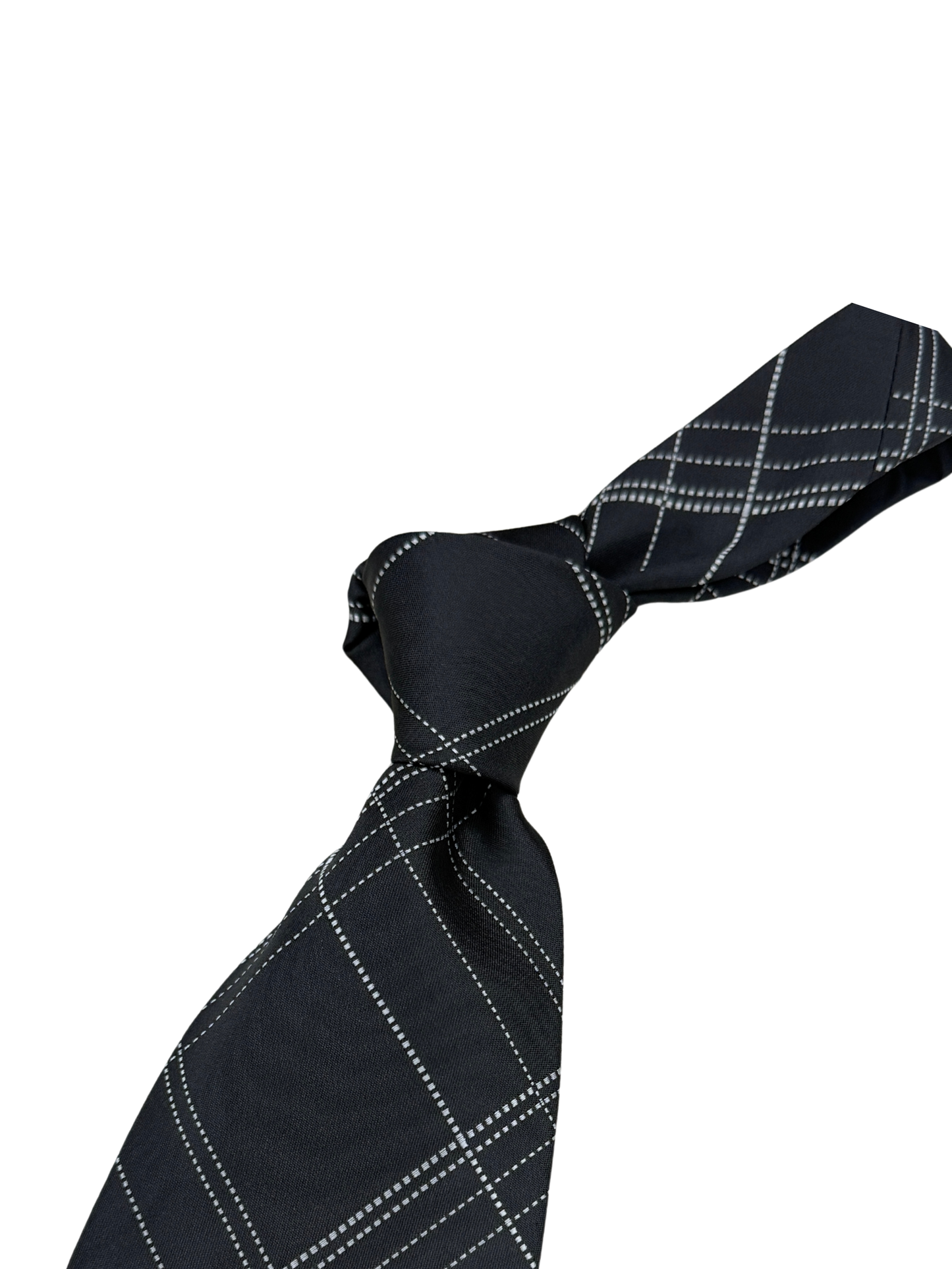 Black Chequered Tie