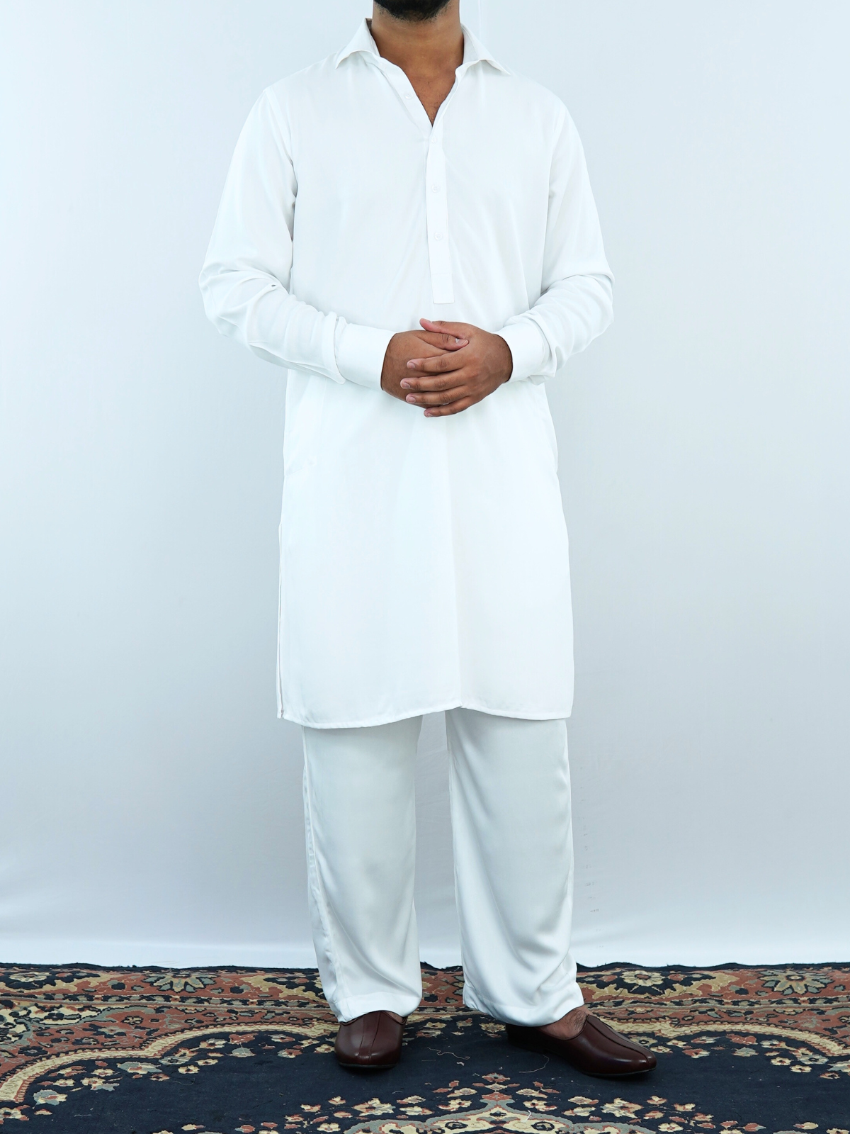White Urban Kabli Suit