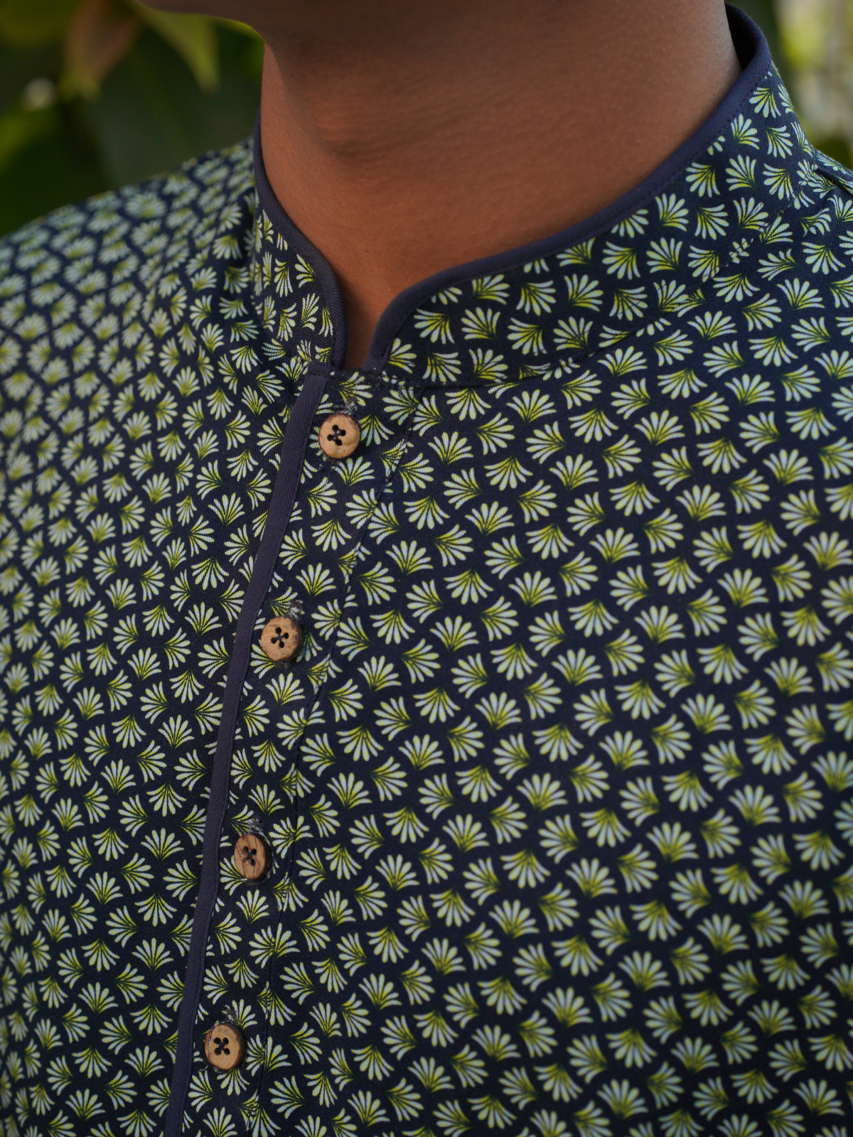 Green Printed Kurta