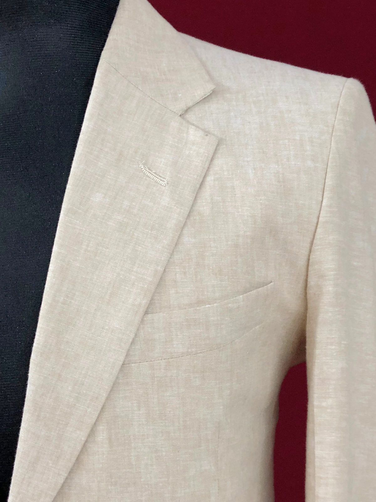 Beige Cotton Blazer