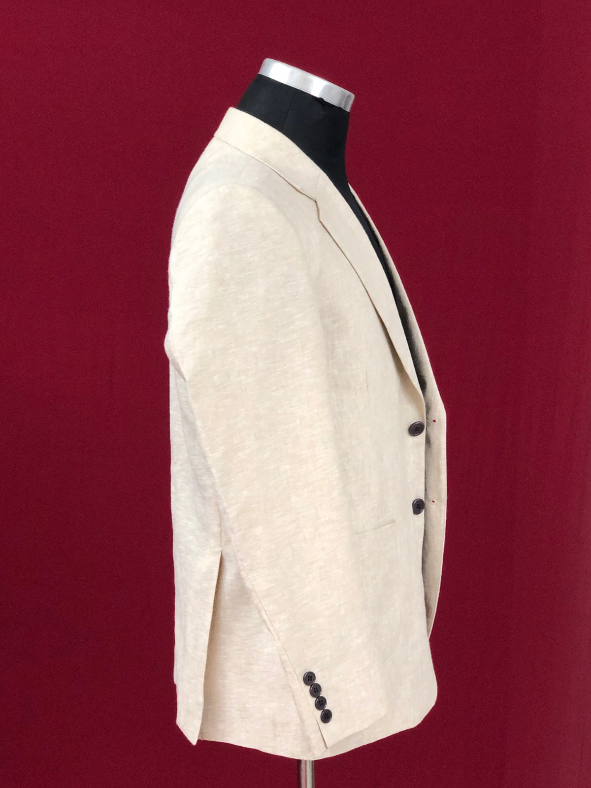 Beige Cotton Blazer