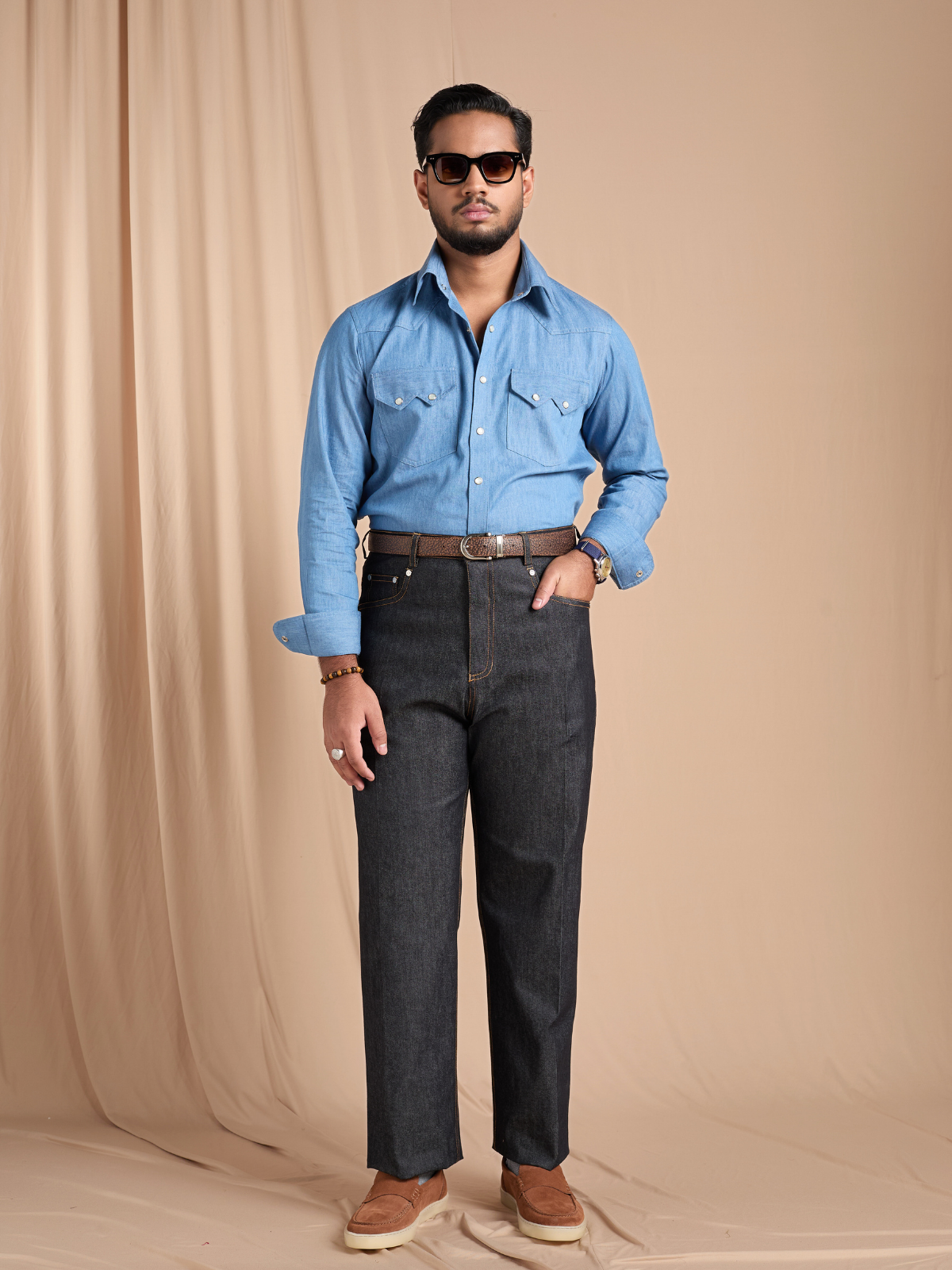 Medium Washed Denim Shirt