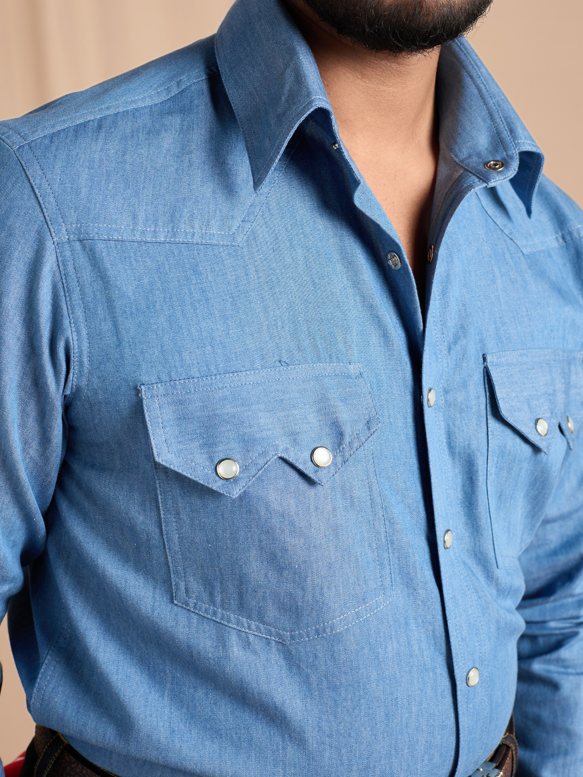 Medium Washed Denim Shirt