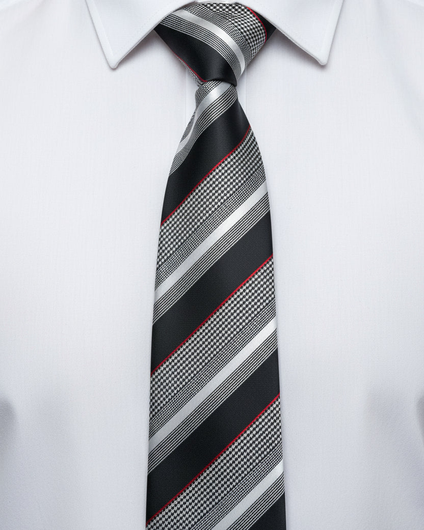 Charcoal Regent Stripe Tie