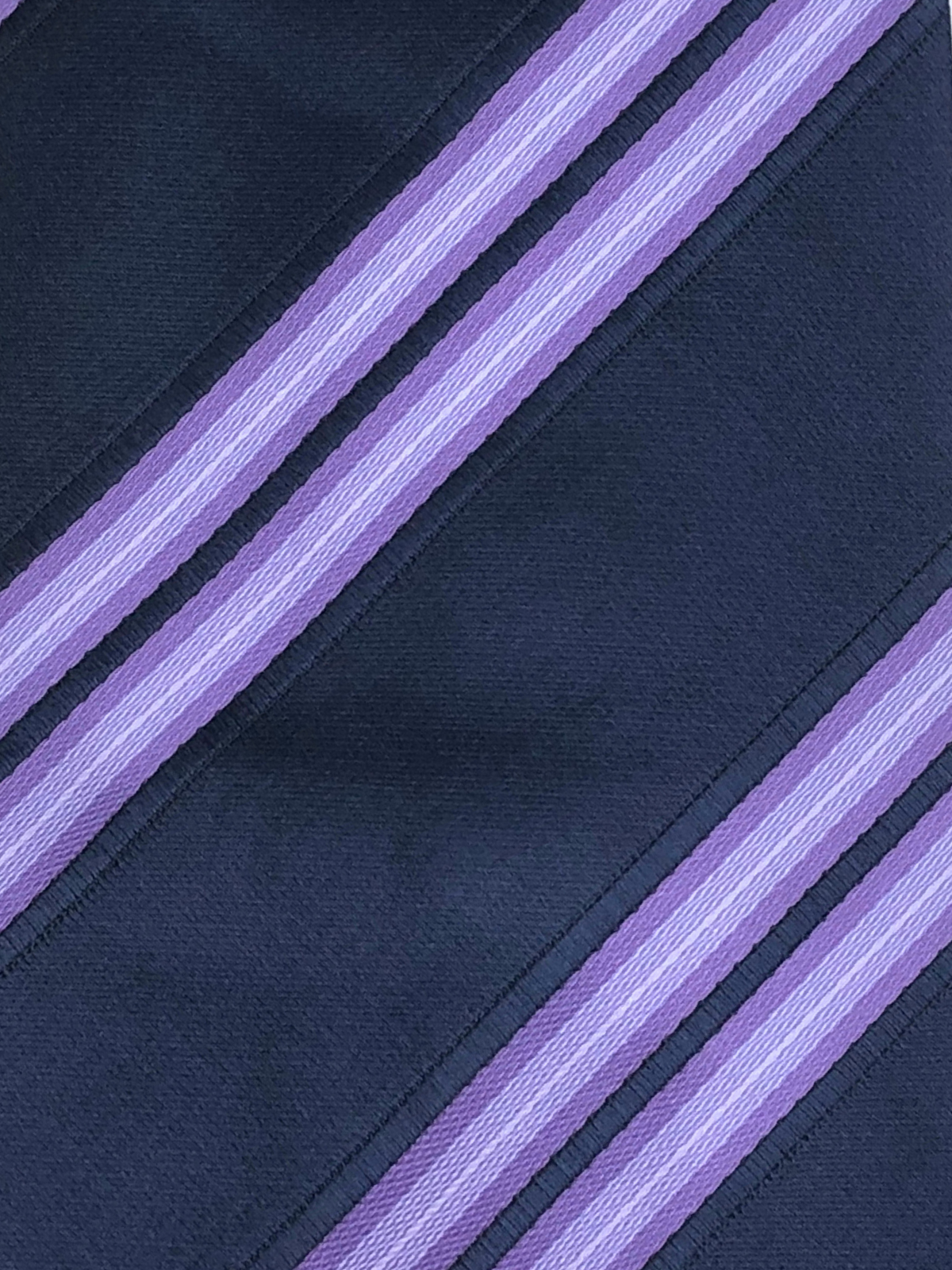 Black & Purple Repp Tie