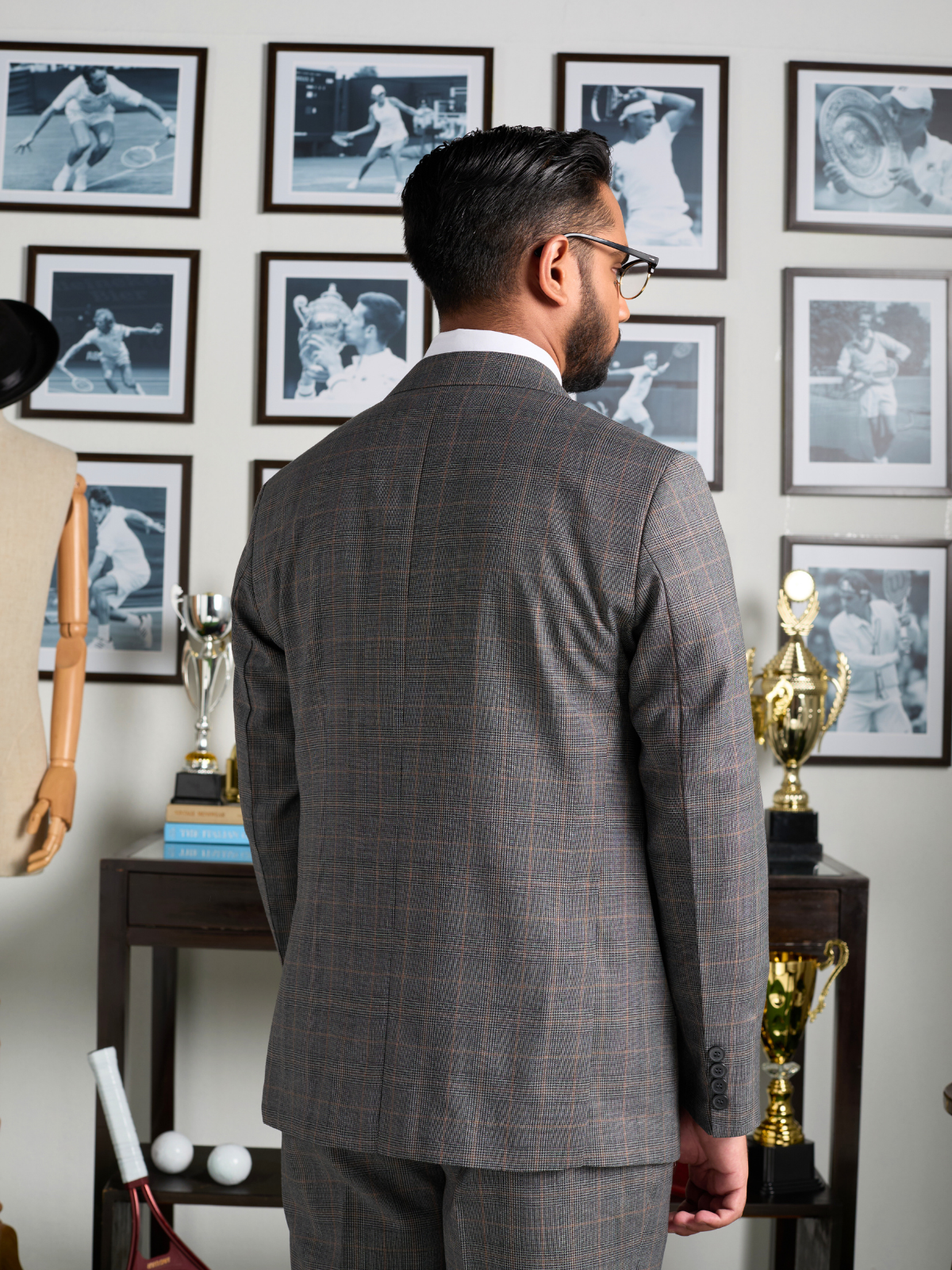 Grey Glen Check Blazer