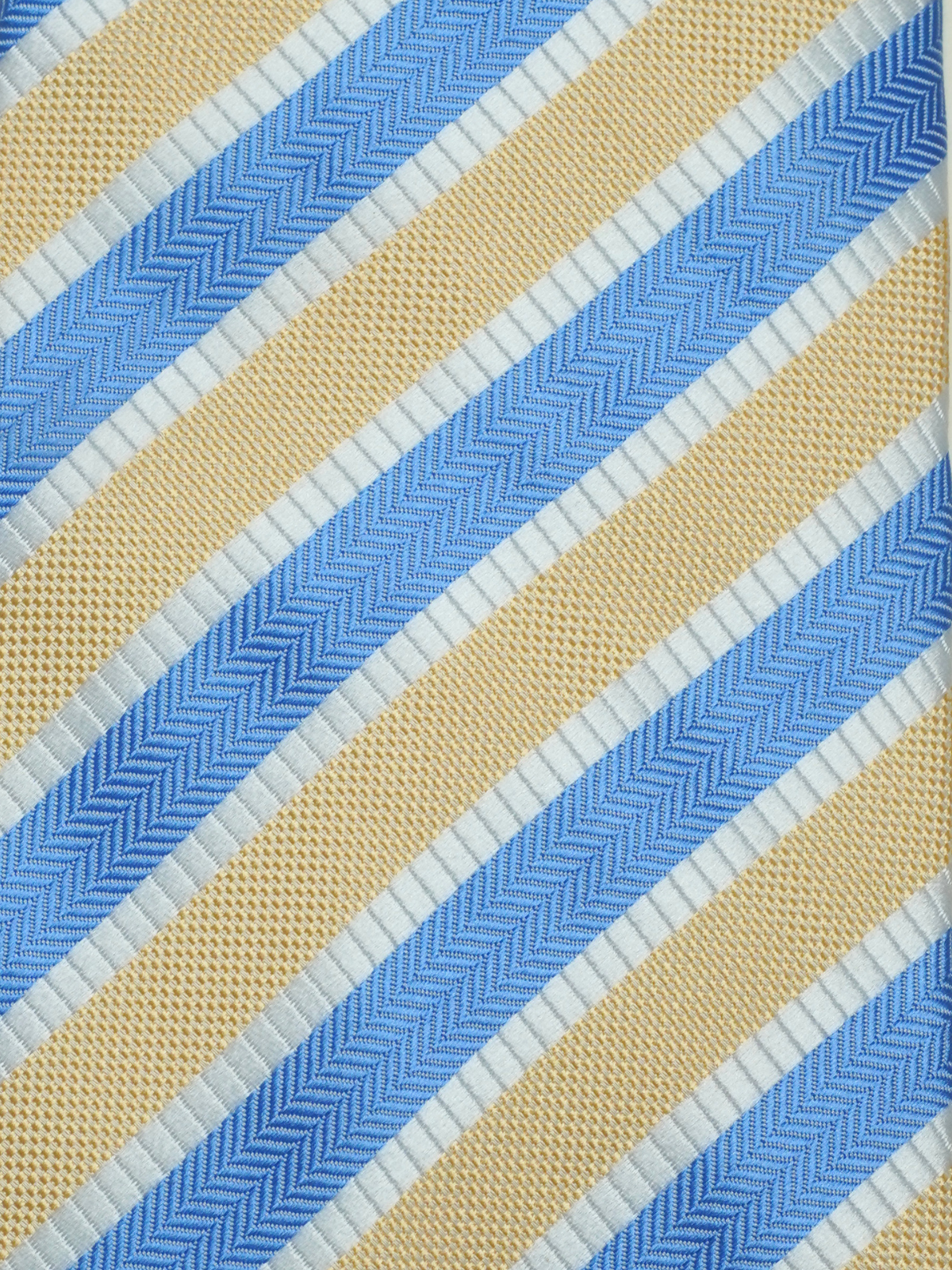 Yellow & Sky Repp Tie