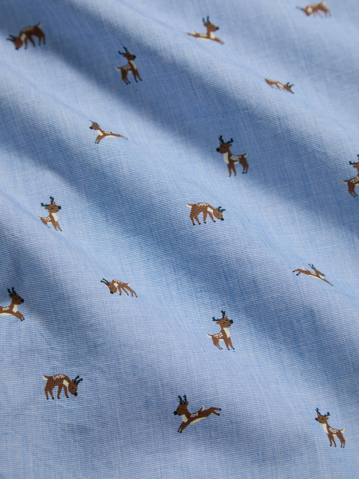 Sky Animal Print Cuban Shirt