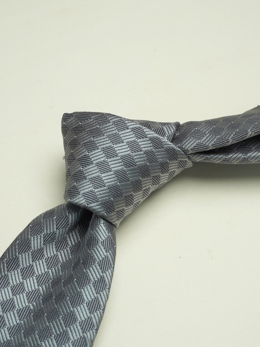 Grey Patterned Tie