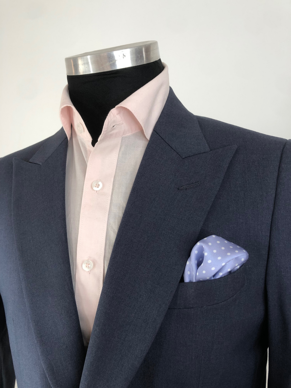 Lavender Polka Silk Pocket Square