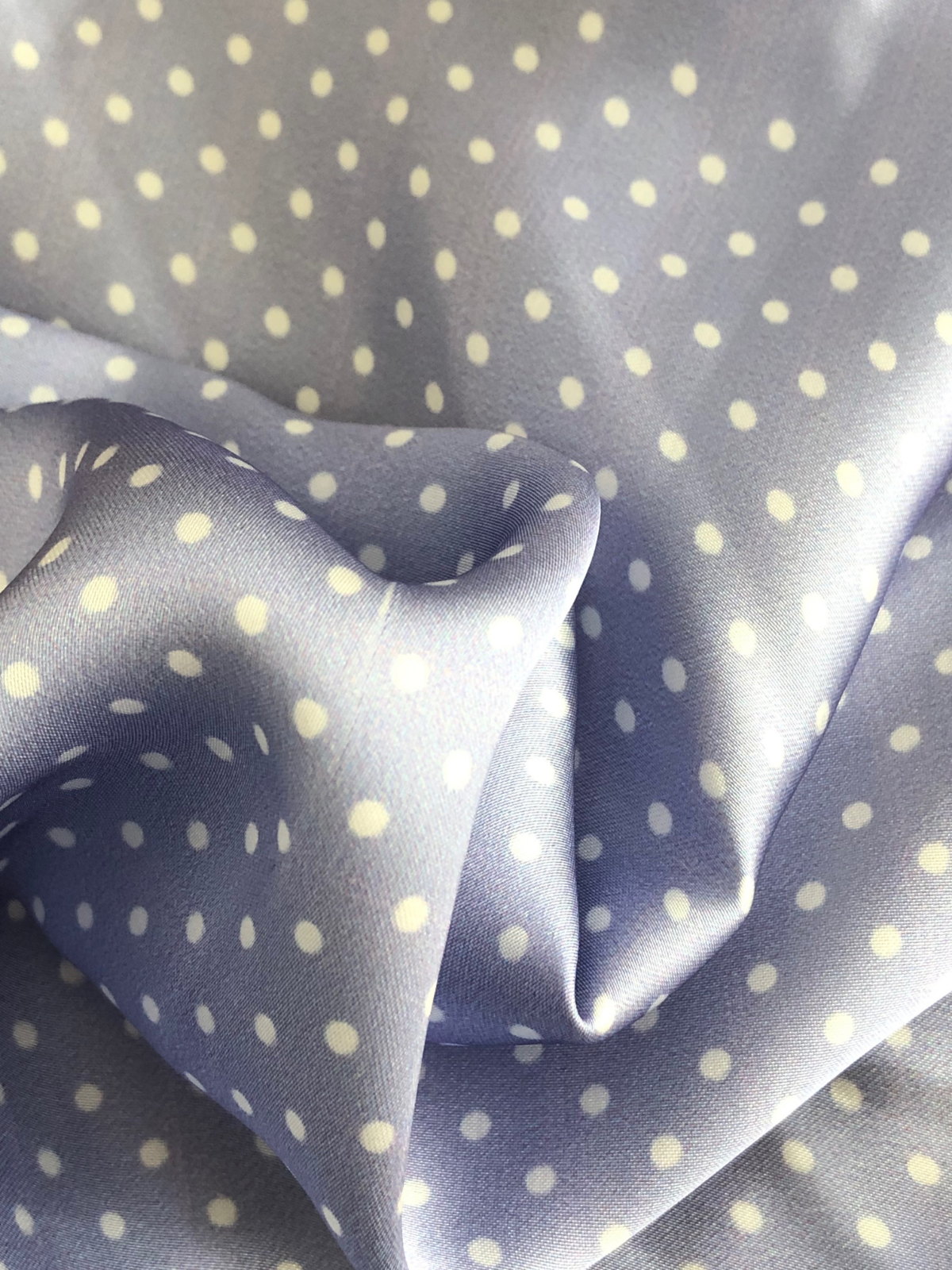Lavender Polka Silk Pocket Square