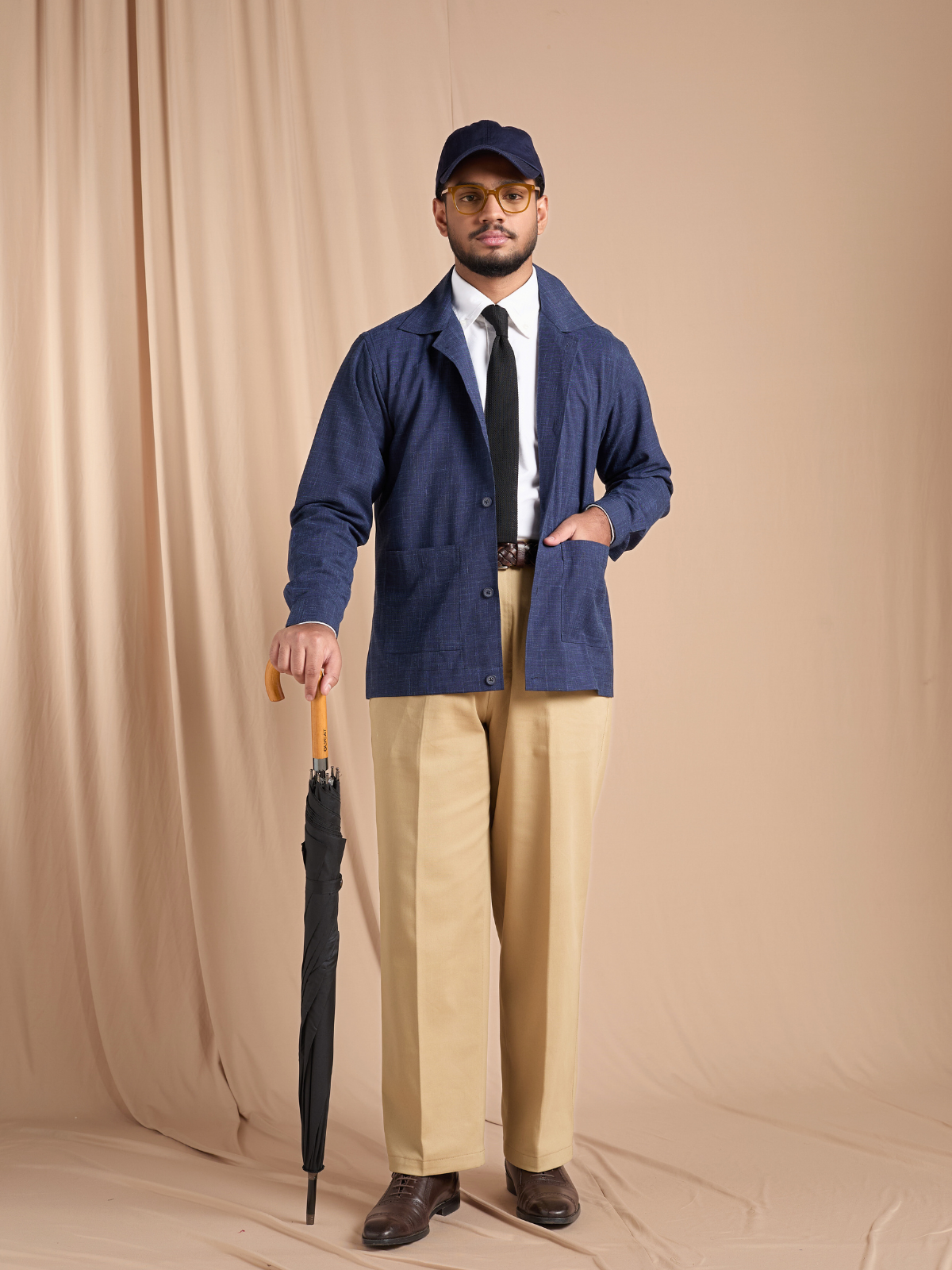 Khaki Gabardine Trouser