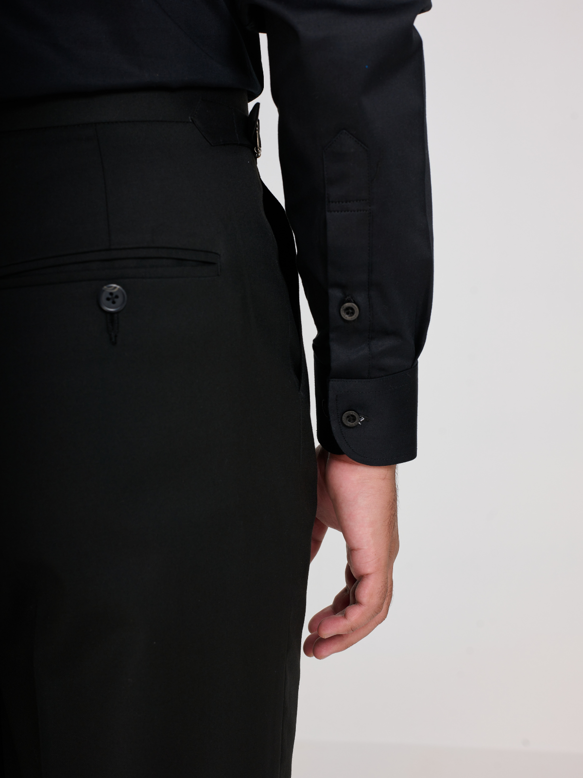 Black Point Collar Formal Shirt